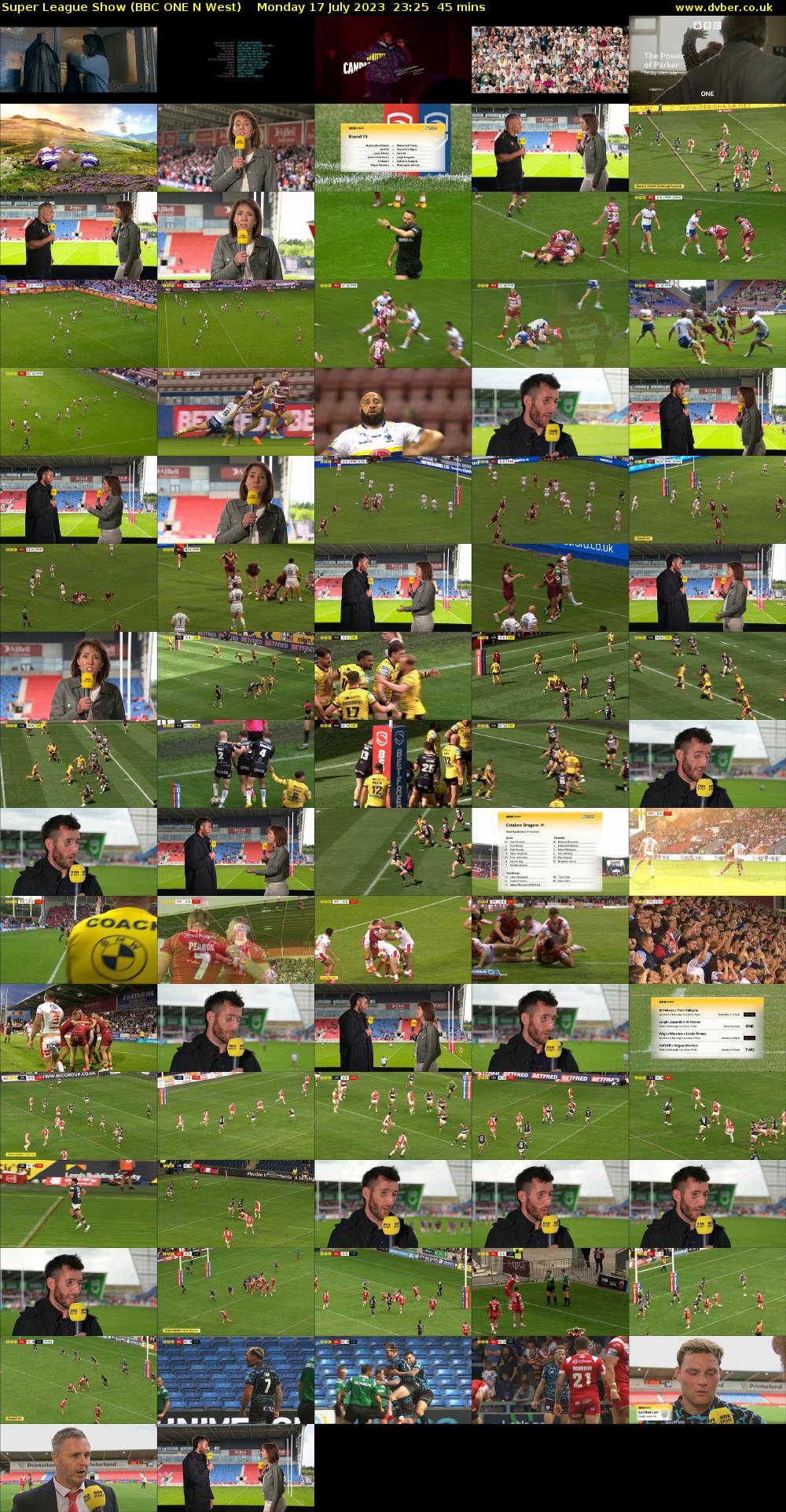 Super League Show (BBC ONE N West) Monday 17 July 2023 23:25 - 00:10
