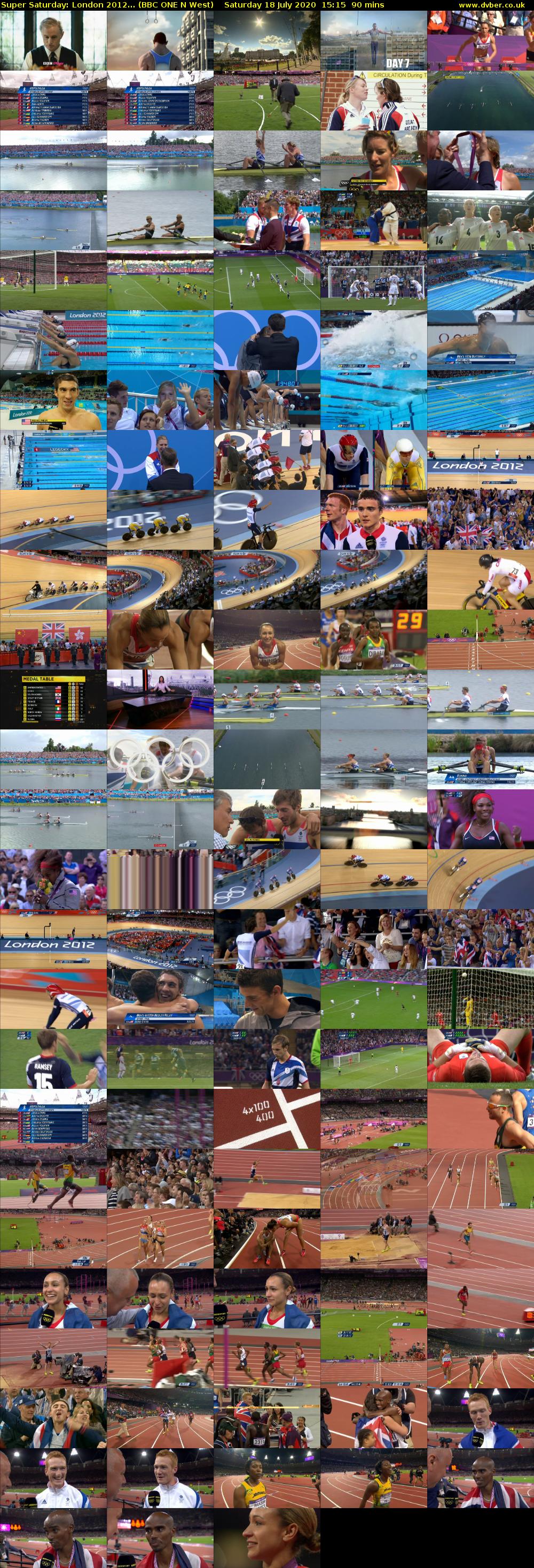 Super Saturday: London 2012... (BBC ONE N West) Saturday 18 July 2020 15:15 - 16:45