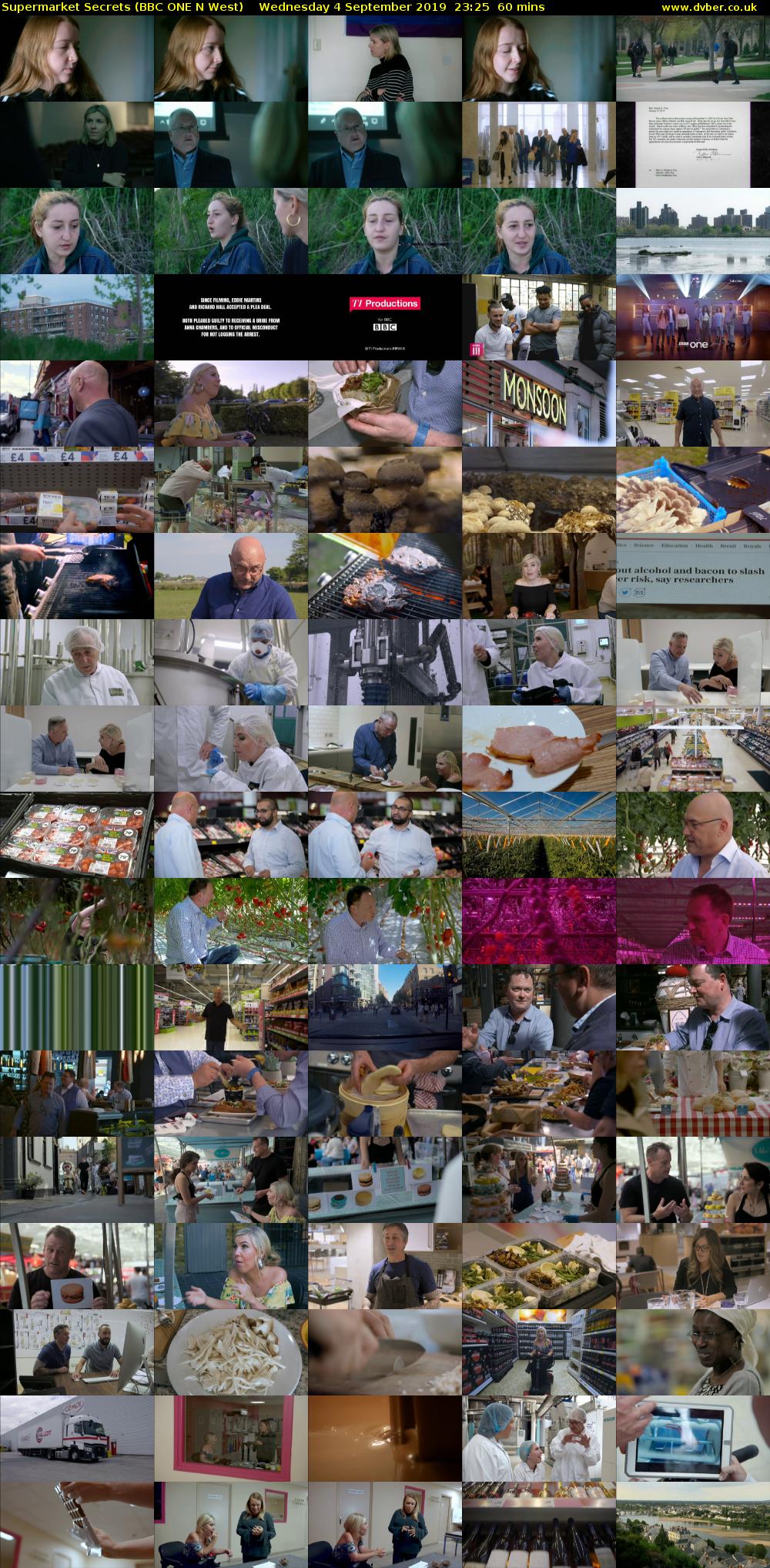 Supermarket Secrets (BBC ONE N West) Wednesday 4 September 2019 23:25 - 00:25