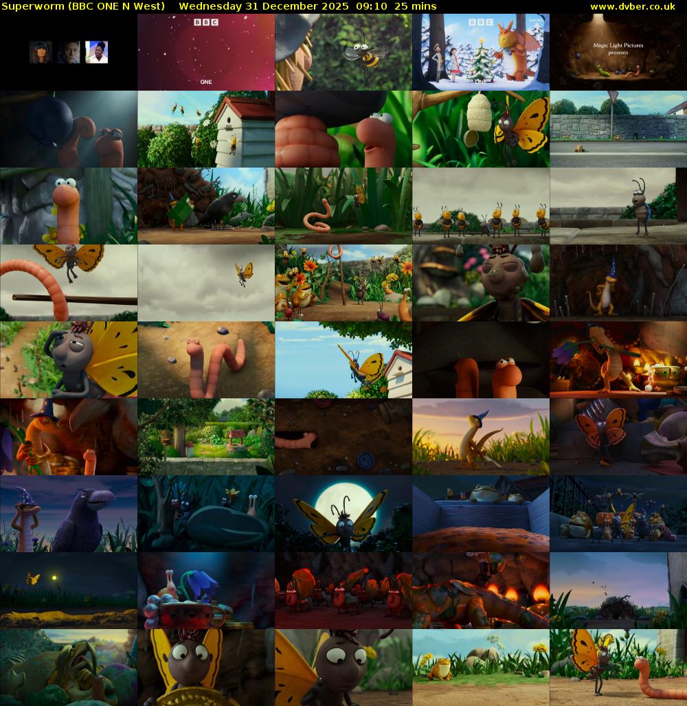 Superworm (BBC ONE N West) Wednesday 31 December 2025 09:10 - 09:35