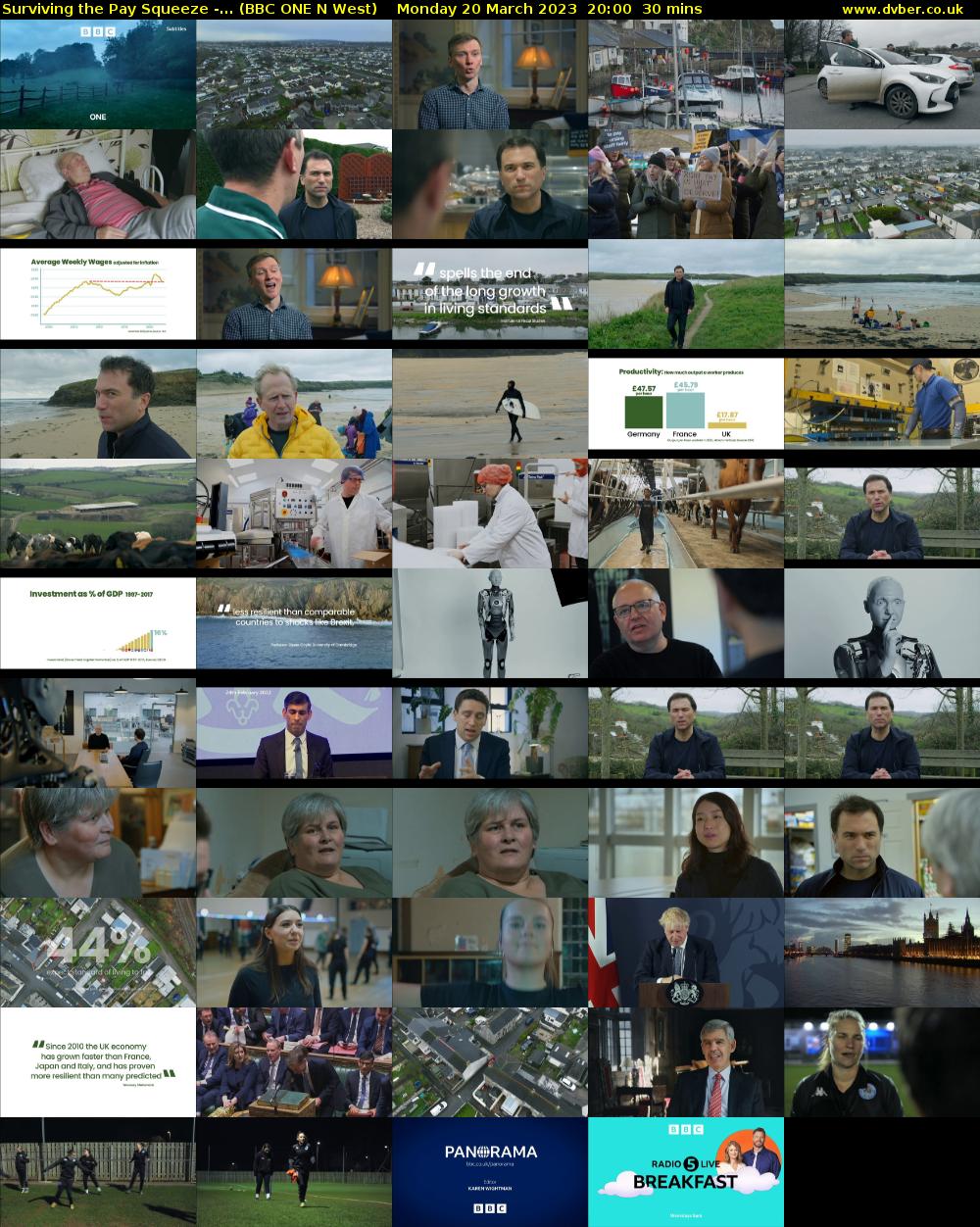 Surviving the Pay Squeeze -... (BBC ONE N West) Monday 20 March 2023 20:00 - 20:30