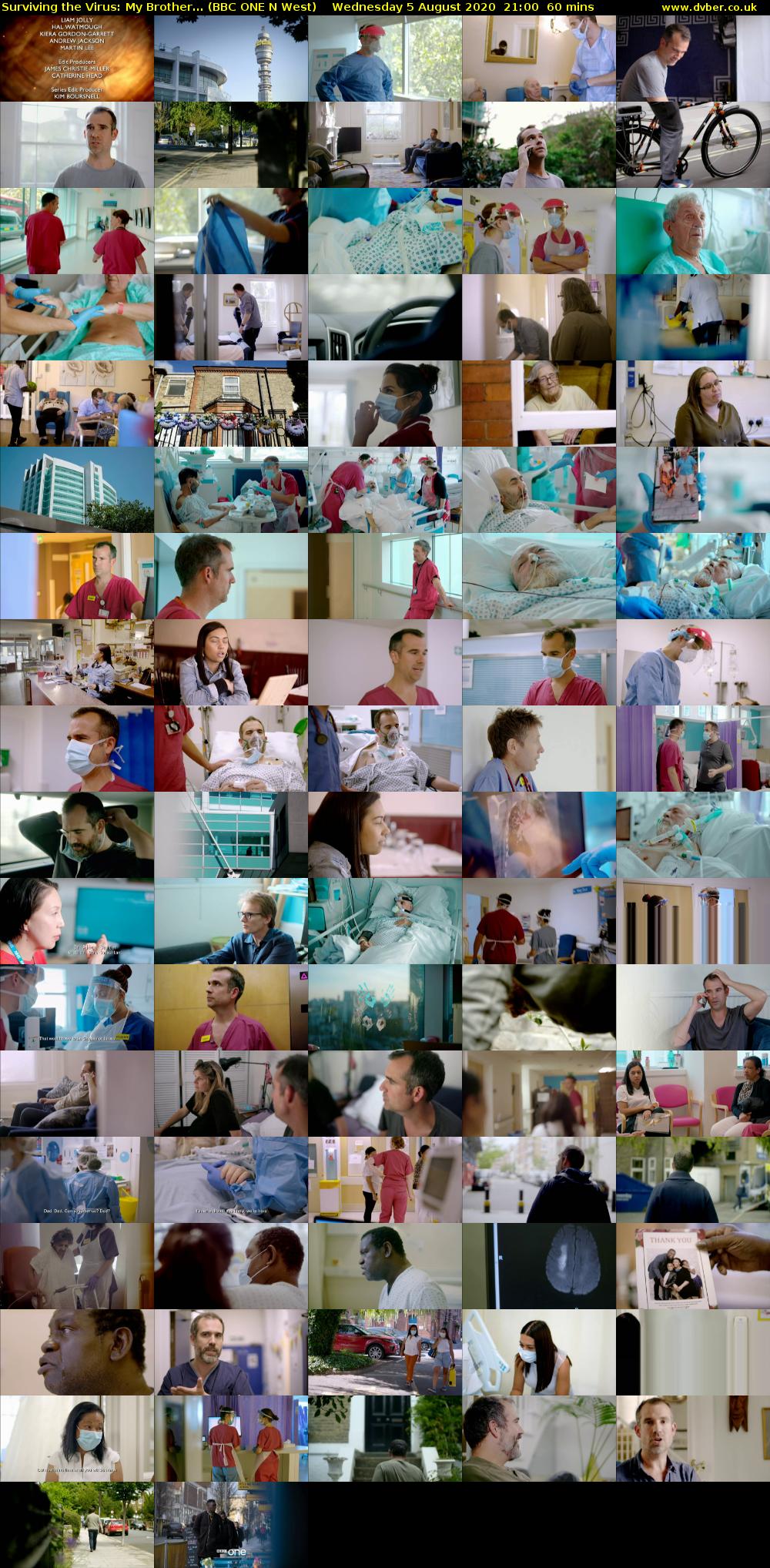 Surviving the Virus: My Brother... (BBC ONE N West) Wednesday 5 August 2020 21:00 - 22:00
