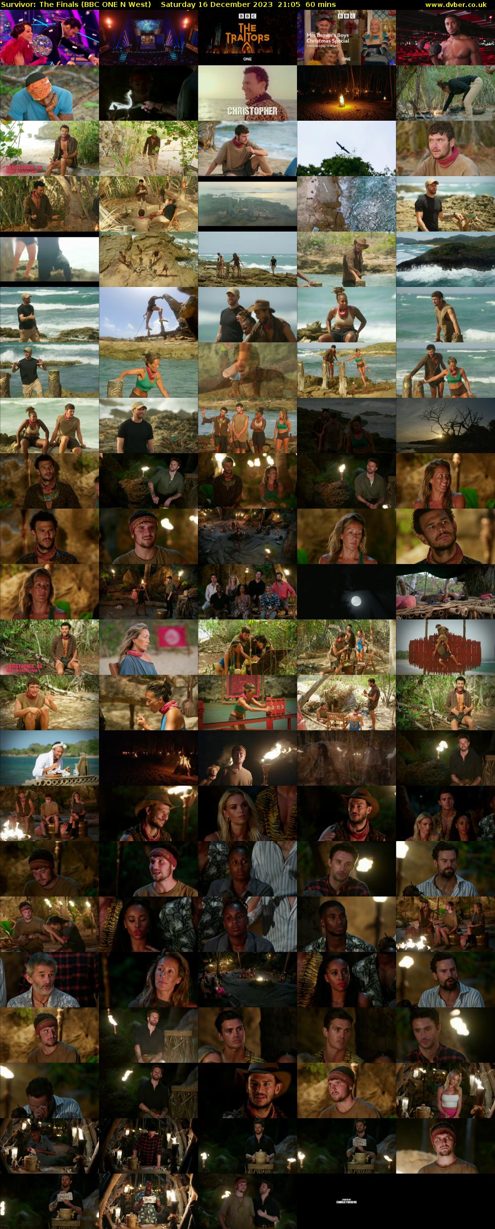 Survivor: The Finals (BBC ONE N West) Saturday 16 December 2023 21:05 - 22:05