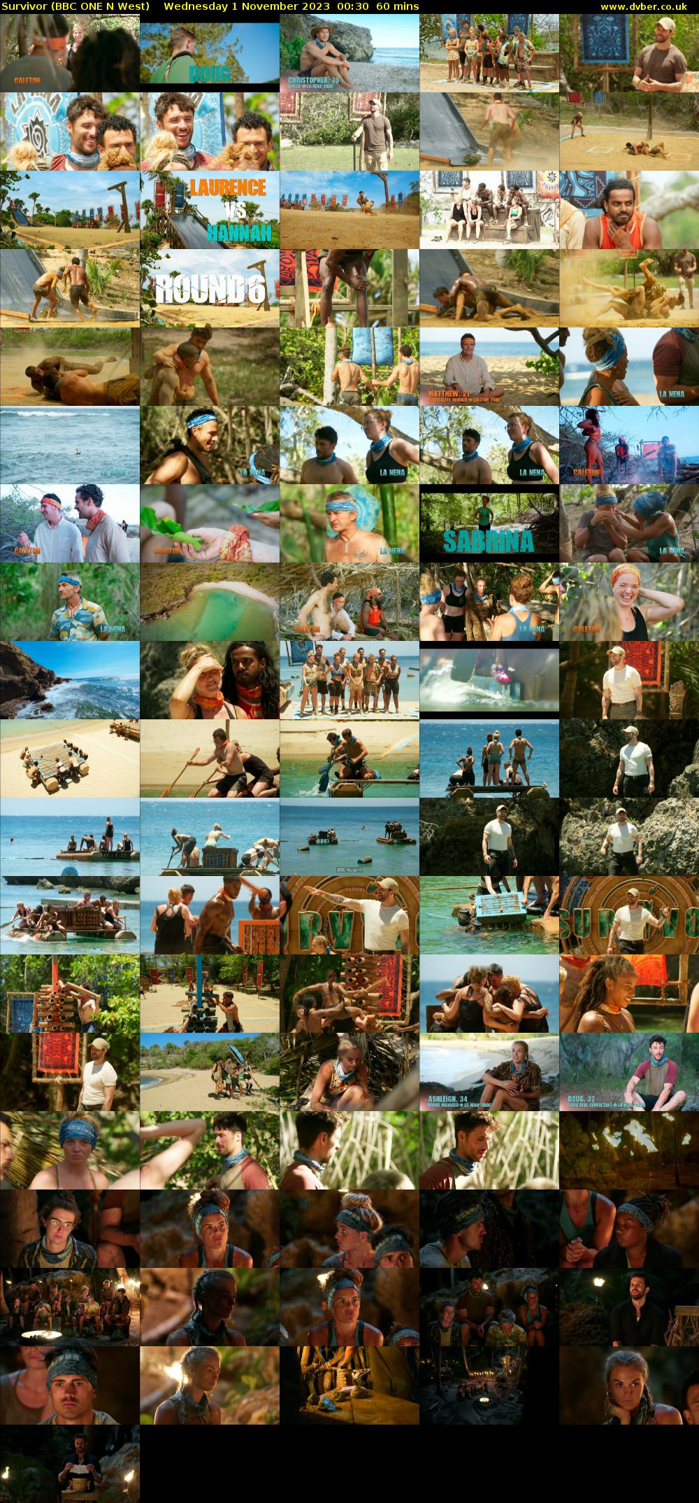 Survivor (BBC ONE N West) Wednesday 1 November 2023 00:30 - 01:30
