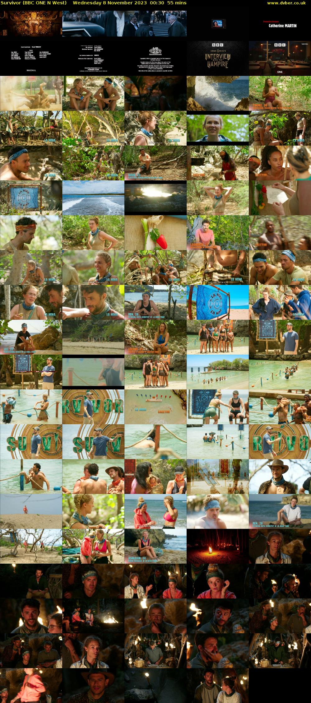 Survivor (BBC ONE N West) Wednesday 8 November 2023 00:30 - 01:25