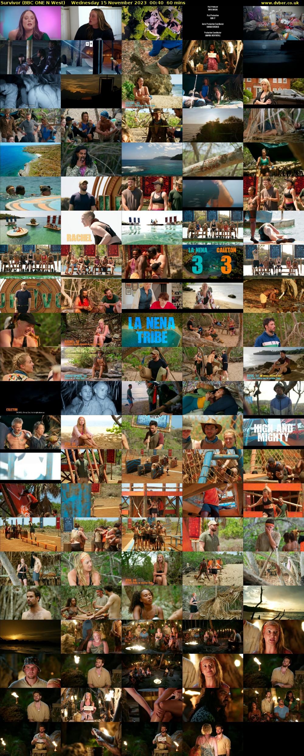 Survivor (BBC ONE N West) Wednesday 15 November 2023 00:40 - 01:40