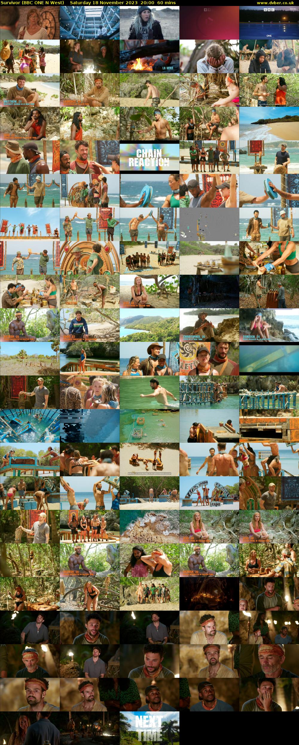 Survivor (BBC ONE N West) Saturday 18 November 2023 20:00 - 21:00