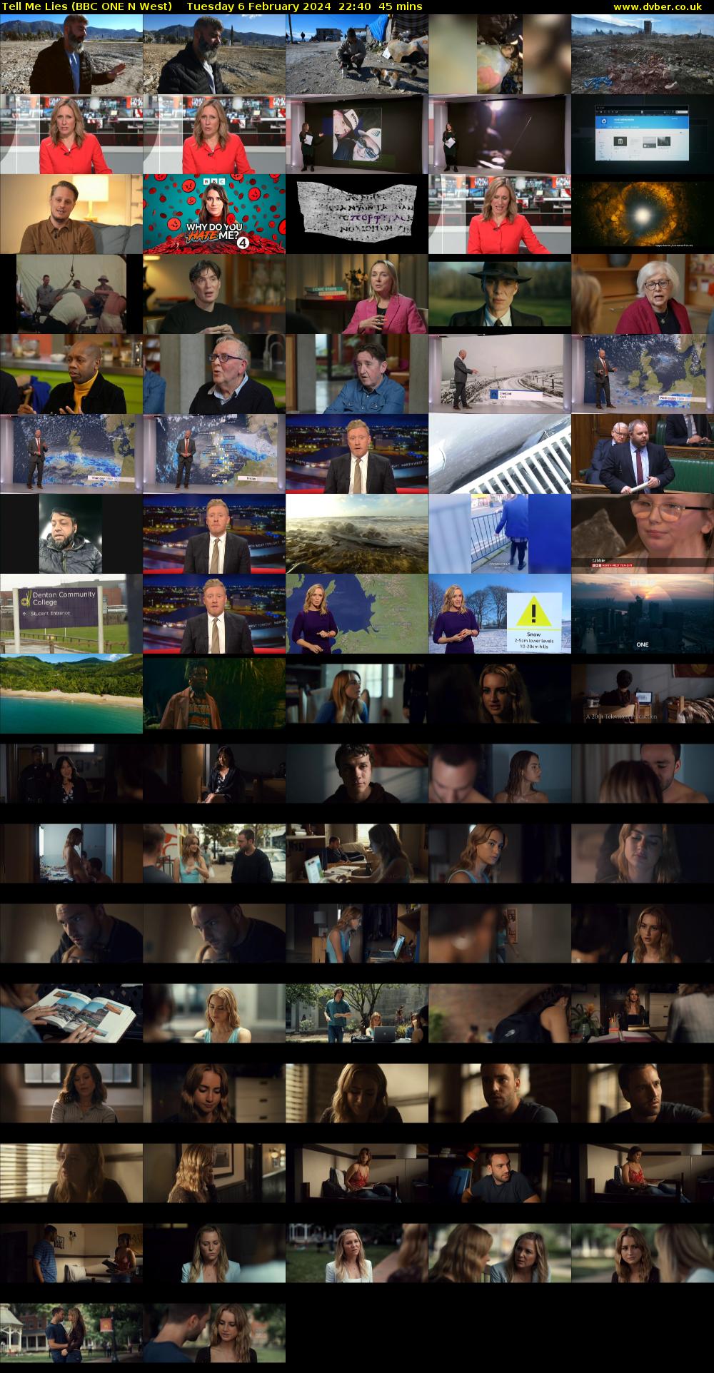 Tell Me Lies (BBC ONE N West) Tuesday 6 February 2024 22:40 - 23:25