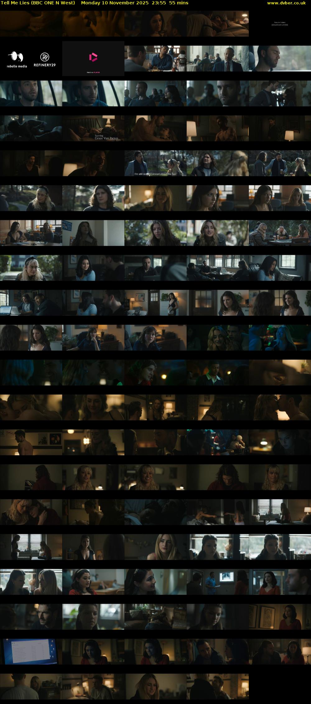 Tell Me Lies (BBC ONE N West) Monday 10 November 2025 23:55 - 00:50