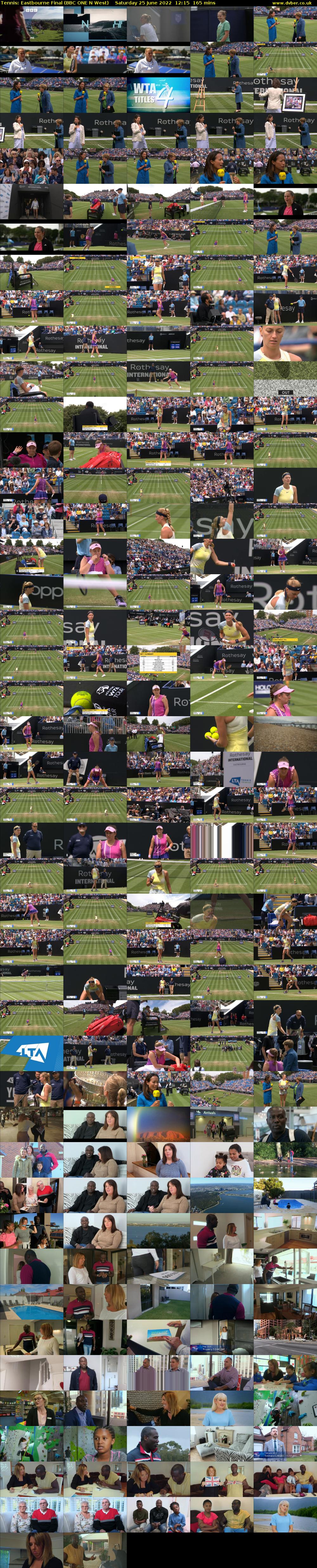 Tennis: Eastbourne Final (BBC ONE N West) Saturday 25 June 2022 12:15 - 15:00