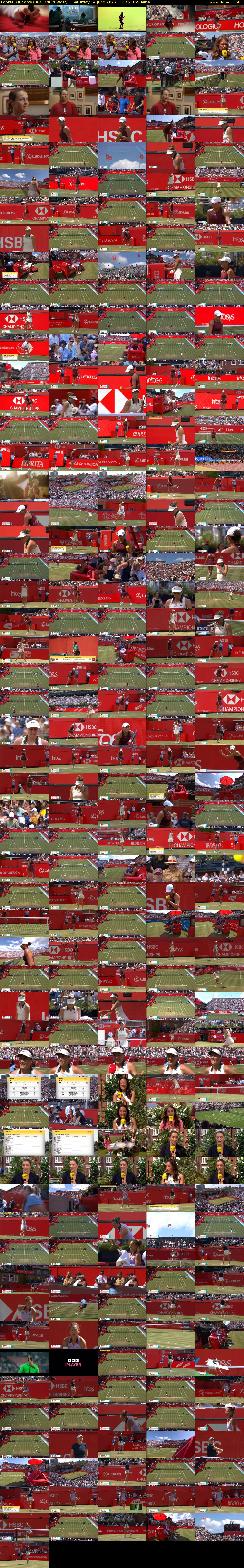 Tennis: Queen's (BBC ONE N West) Saturday 14 June 2025 13:25 - 16:00