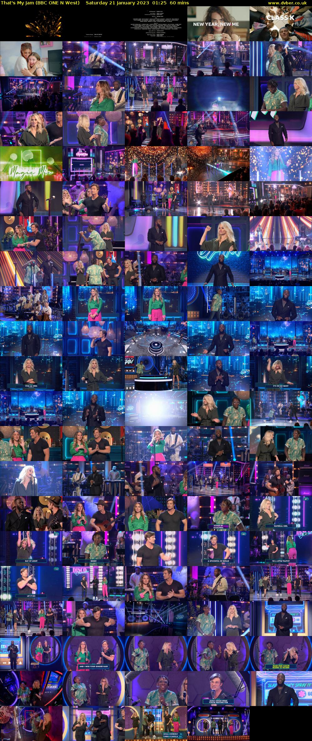 That's My Jam (BBC ONE N West) Saturday 21 January 2023 01:25 - 02:25
