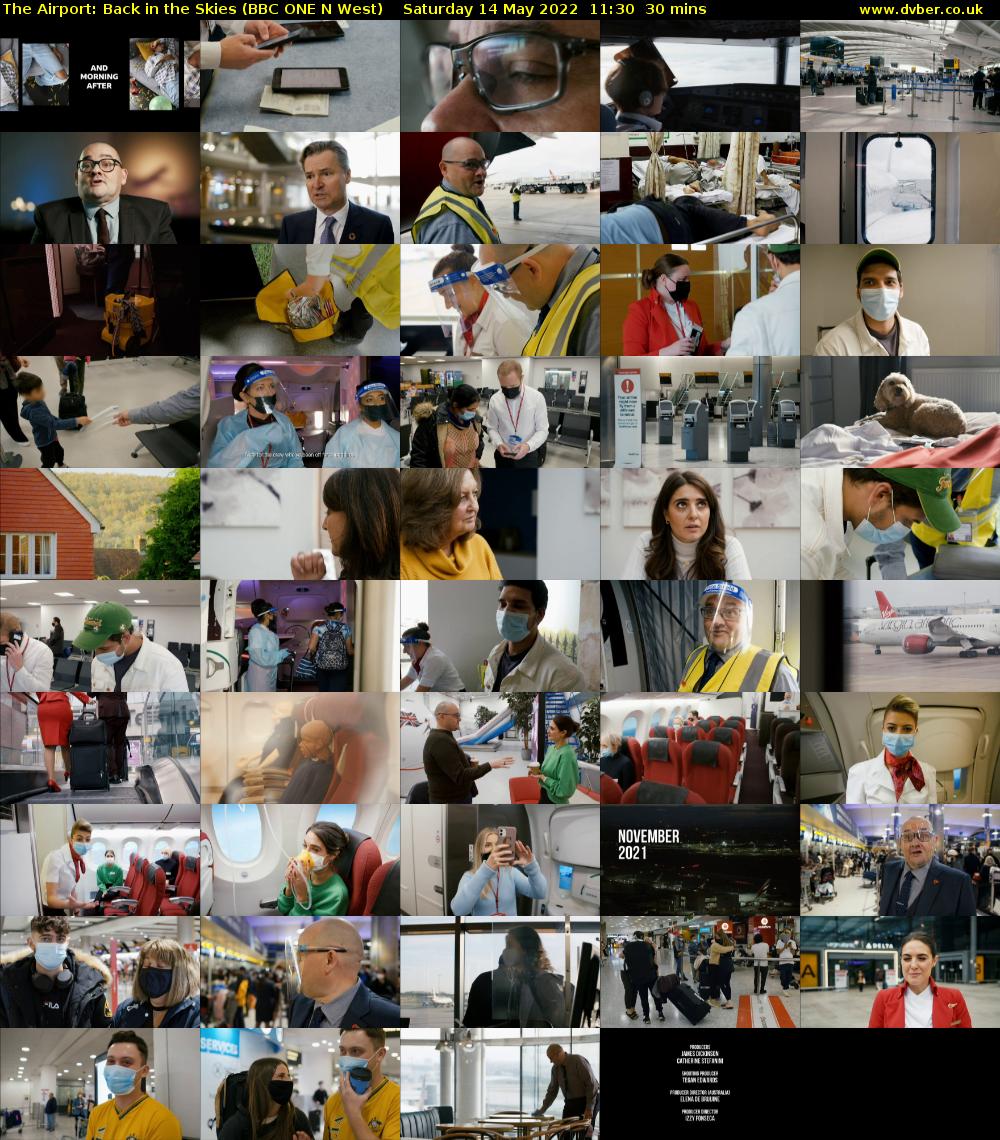 The Airport: Back in the Skies (BBC ONE N West) Saturday 14 May 2022 11:30 - 12:00