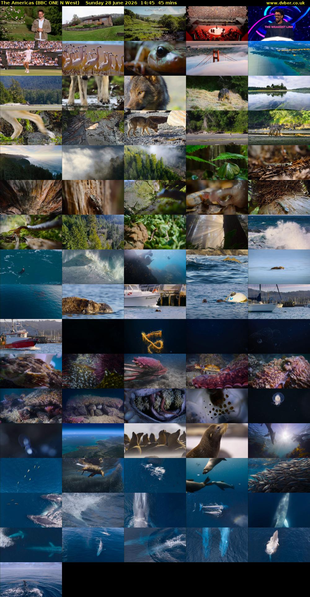 The Americas (BBC ONE N West) Sunday 28 June 2026 14:45 - 15:30