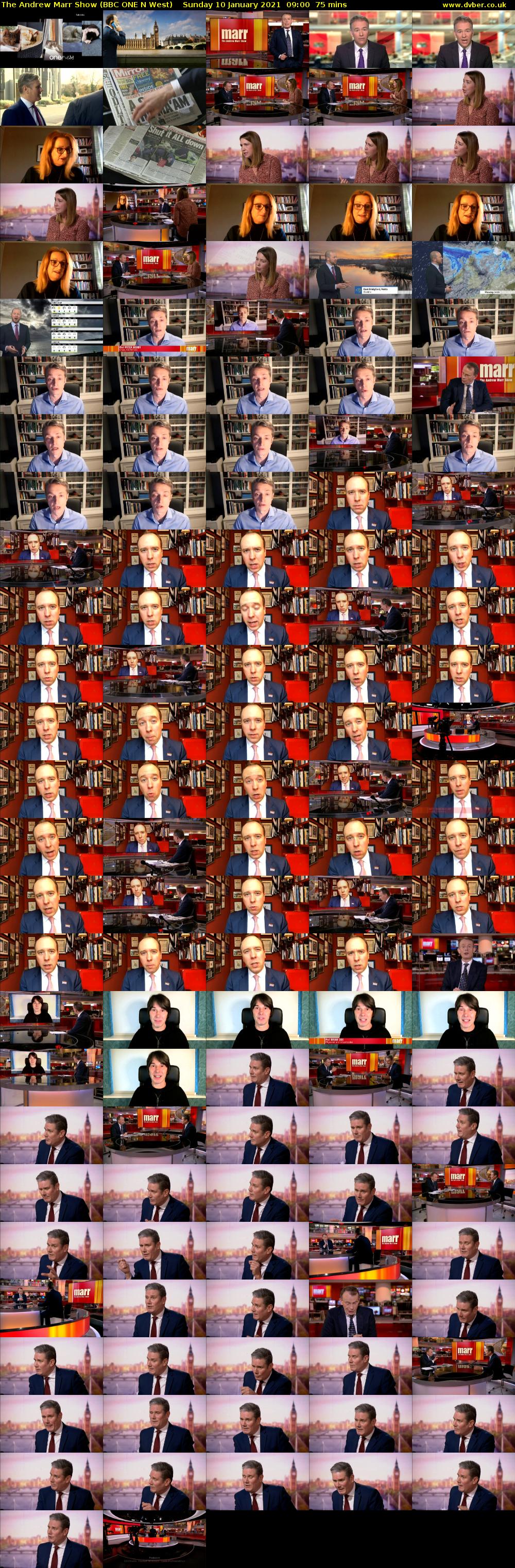 The Andrew Marr Show (BBC ONE N West) Sunday 10 January 2021 09:00 - 10:15
