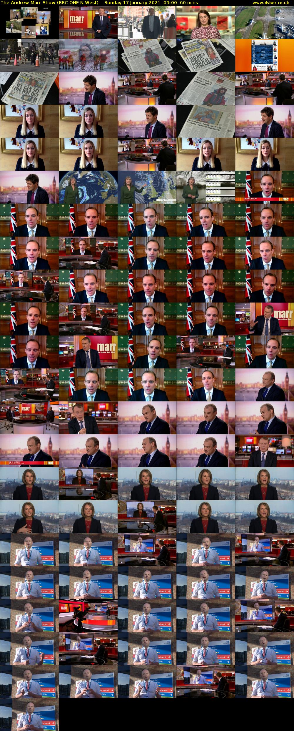 The Andrew Marr Show (BBC ONE N West) Sunday 17 January 2021 09:00 - 10:00
