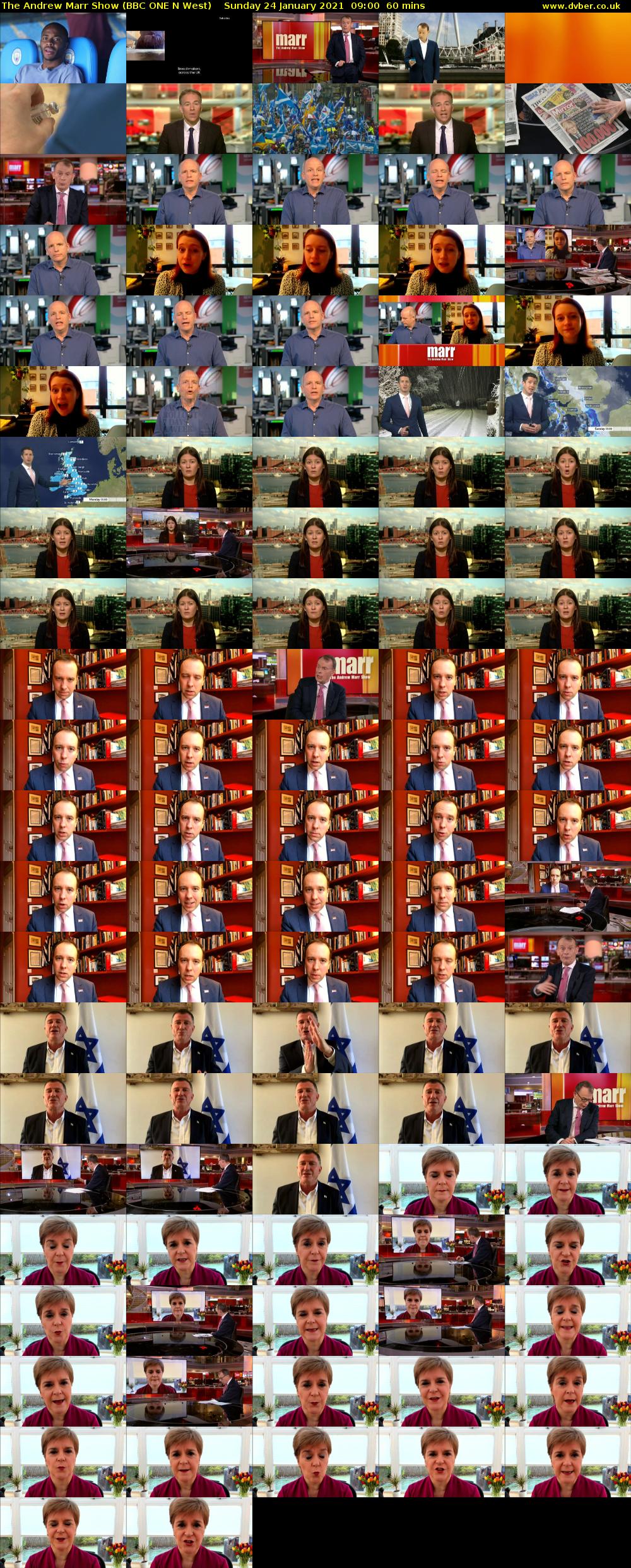 The Andrew Marr Show (BBC ONE N West) Sunday 24 January 2021 09:00 - 10:00