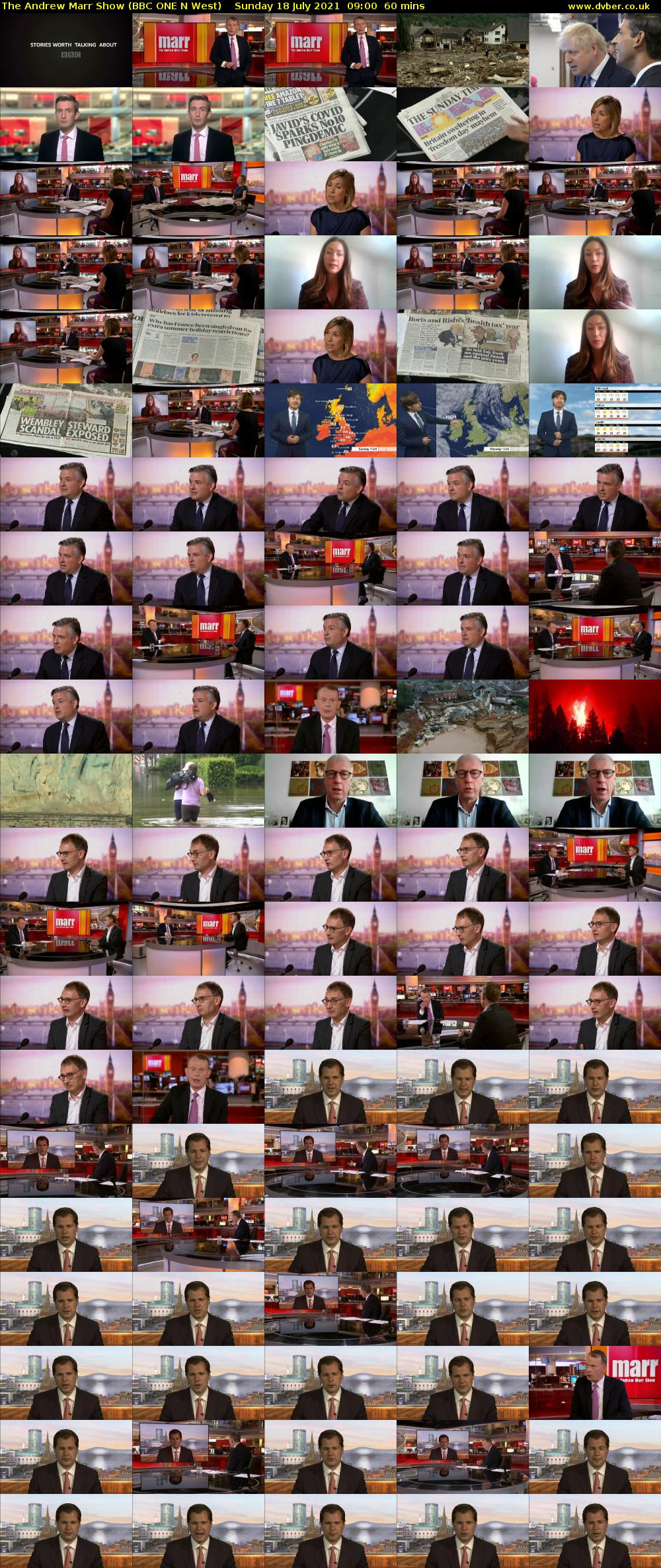 The Andrew Marr Show (BBC ONE N West) Sunday 18 July 2021 09:00 - 10:00