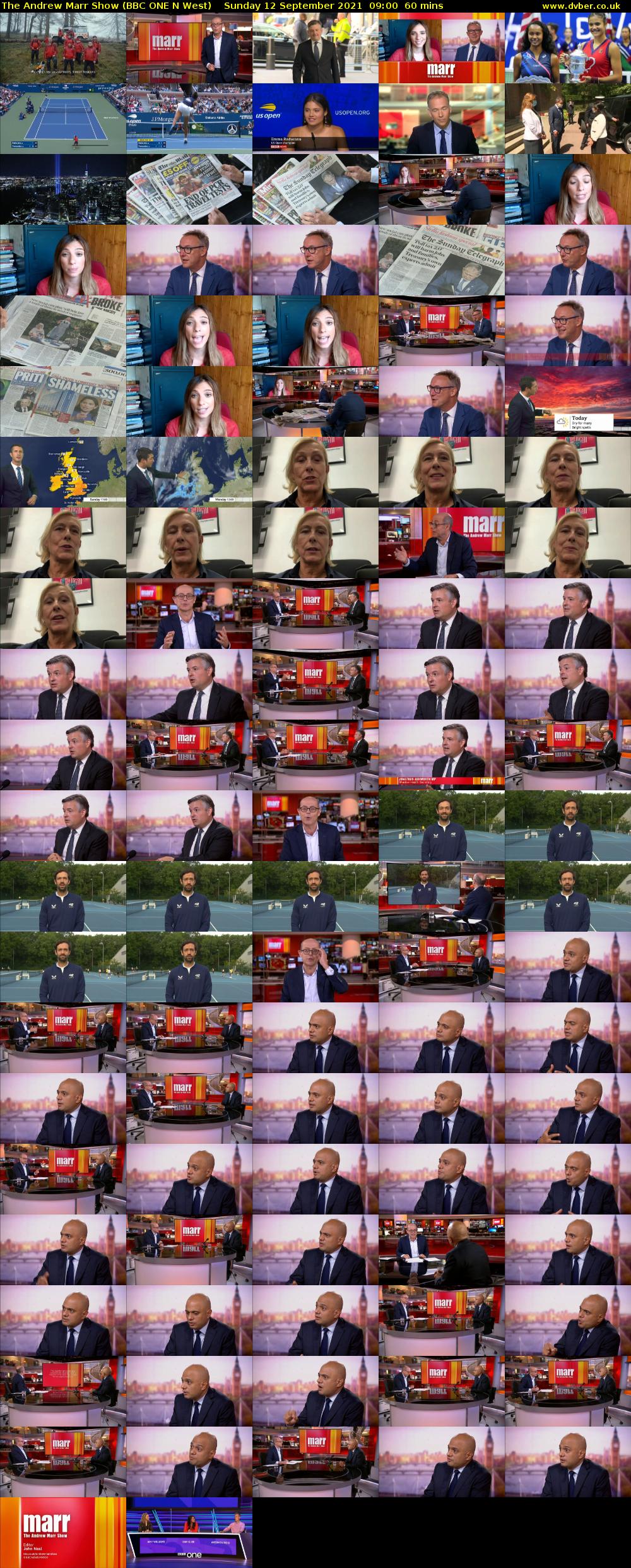 The Andrew Marr Show (BBC ONE N West) Sunday 12 September 2021 09:00 - 10:00