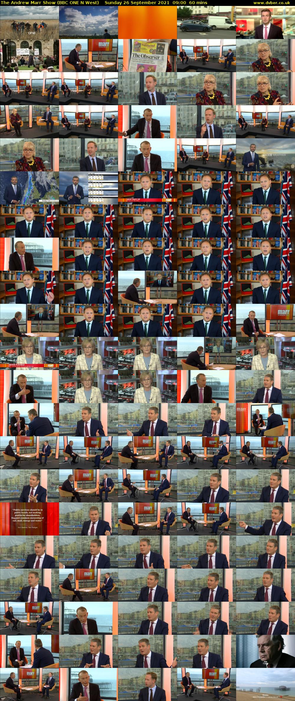 The Andrew Marr Show (BBC ONE N West) Sunday 26 September 2021 09:00 - 10:00