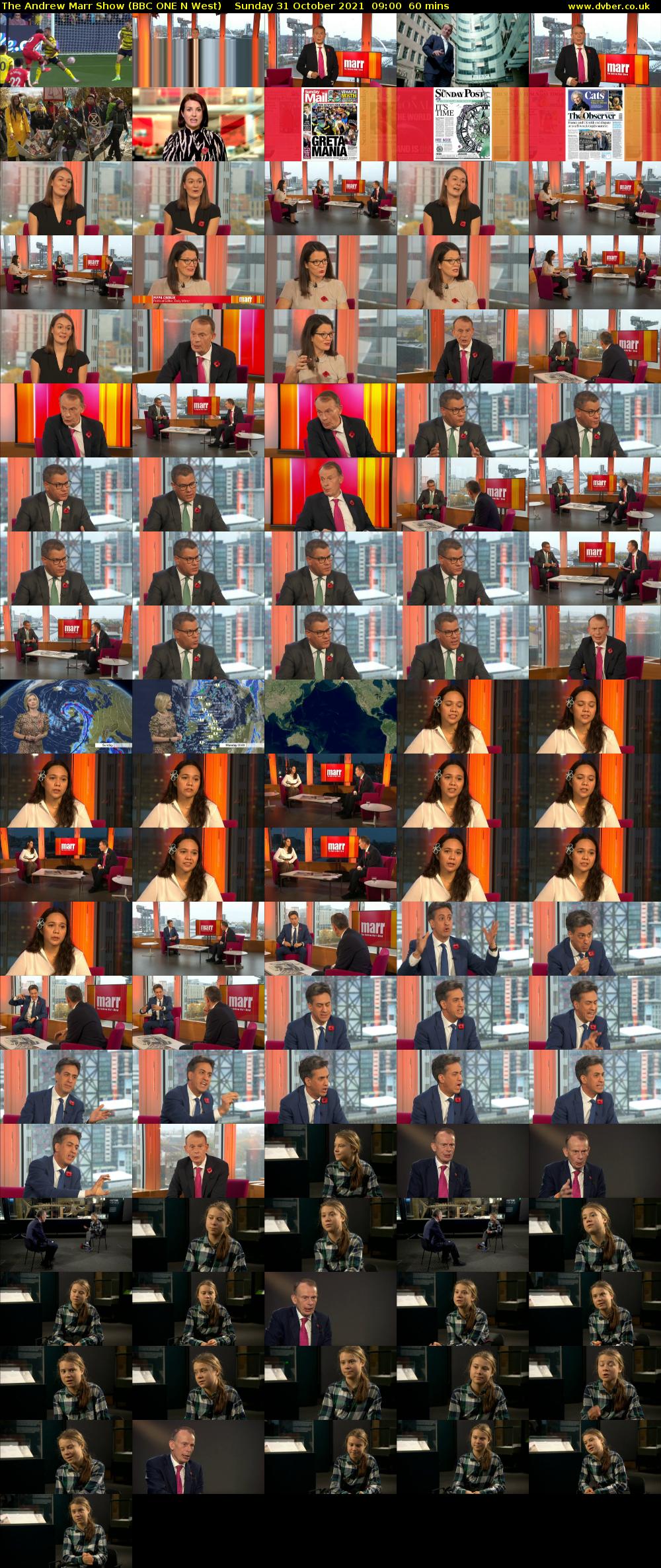 The Andrew Marr Show (BBC ONE N West) Sunday 31 October 2021 09:00 - 10:00