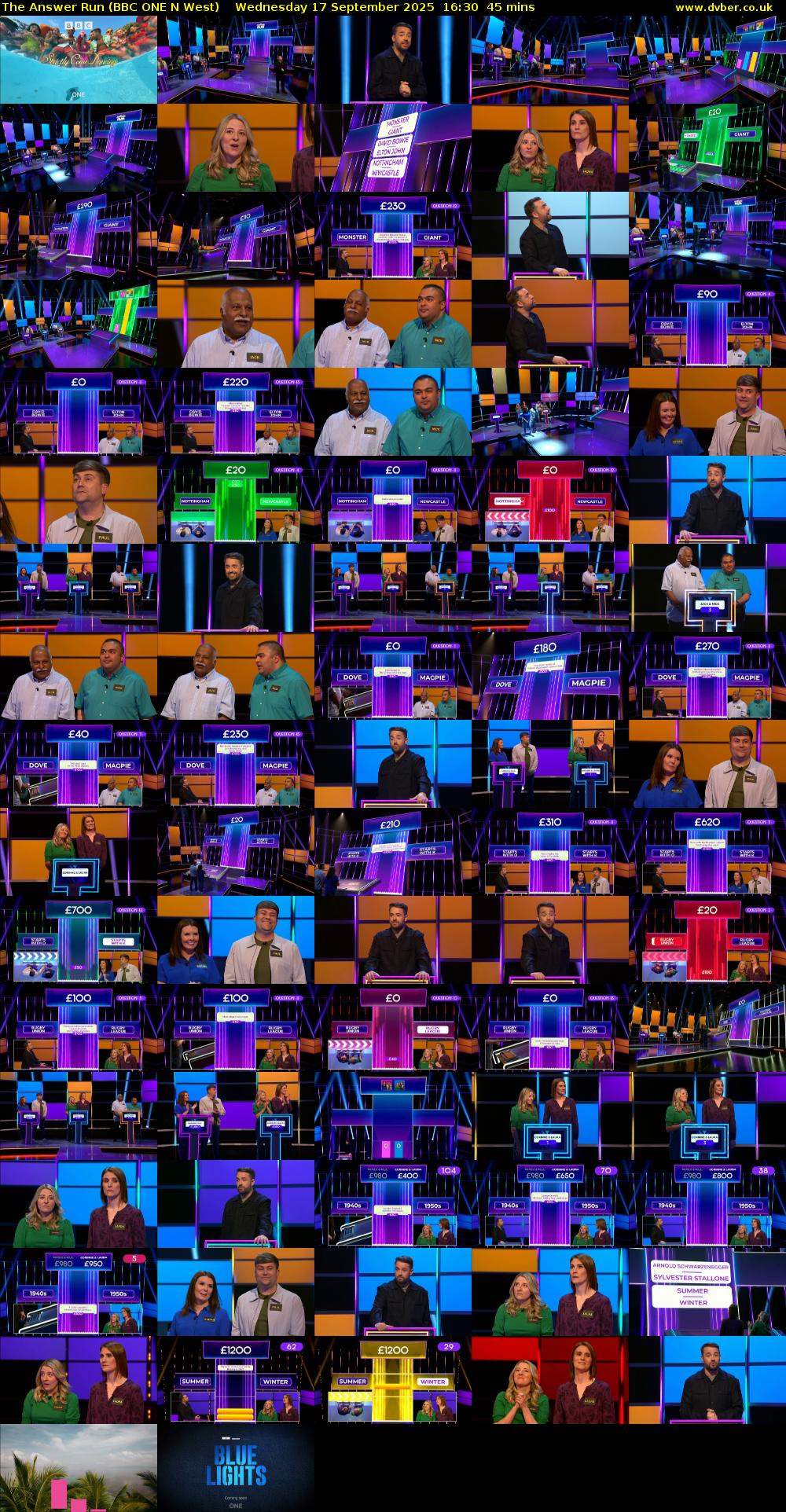 The Answer Run (BBC ONE N West) Wednesday 17 September 2025 16:30 - 17:15