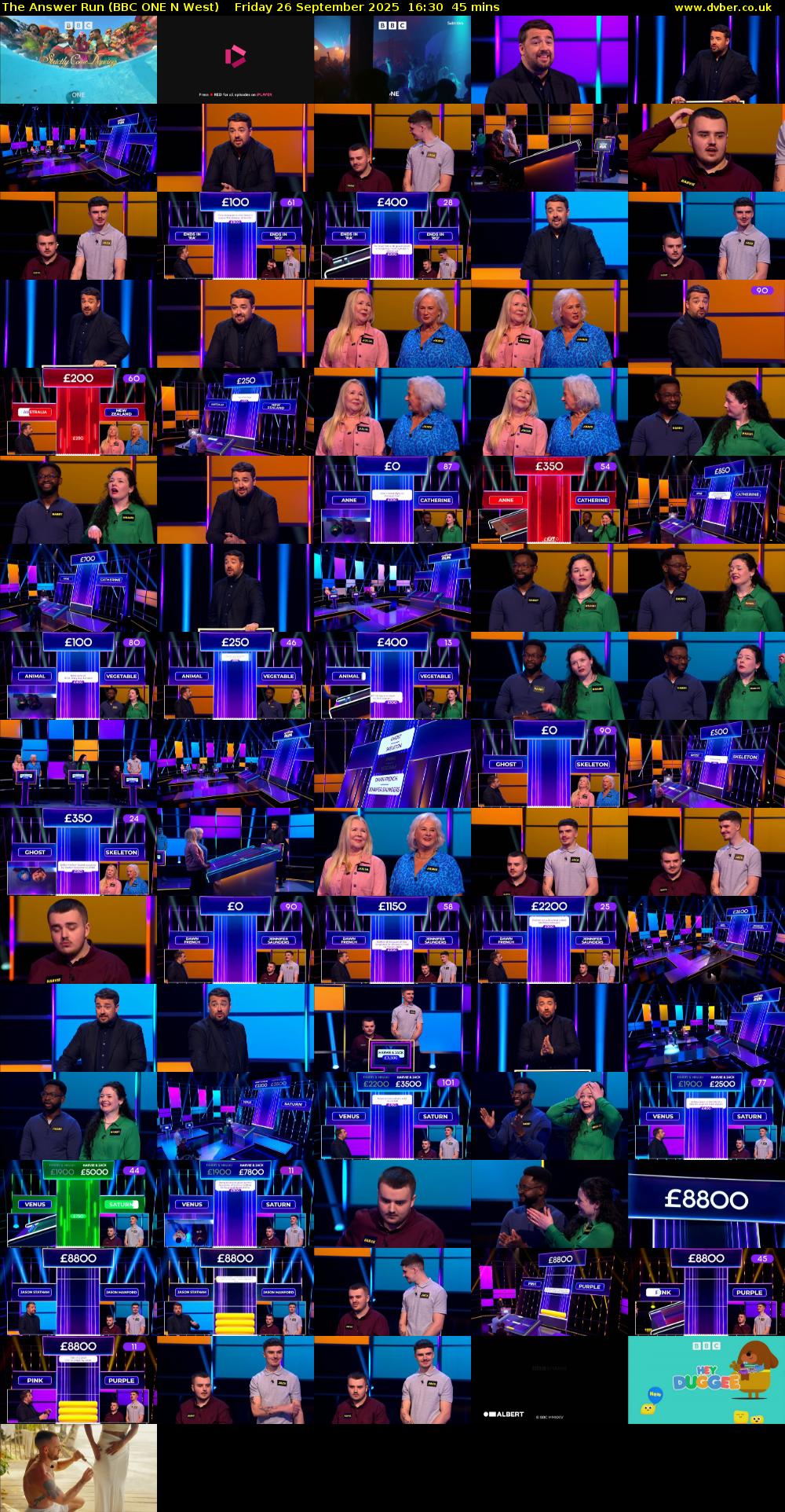 The Answer Run (BBC ONE N West) Friday 26 September 2025 16:30 - 17:15