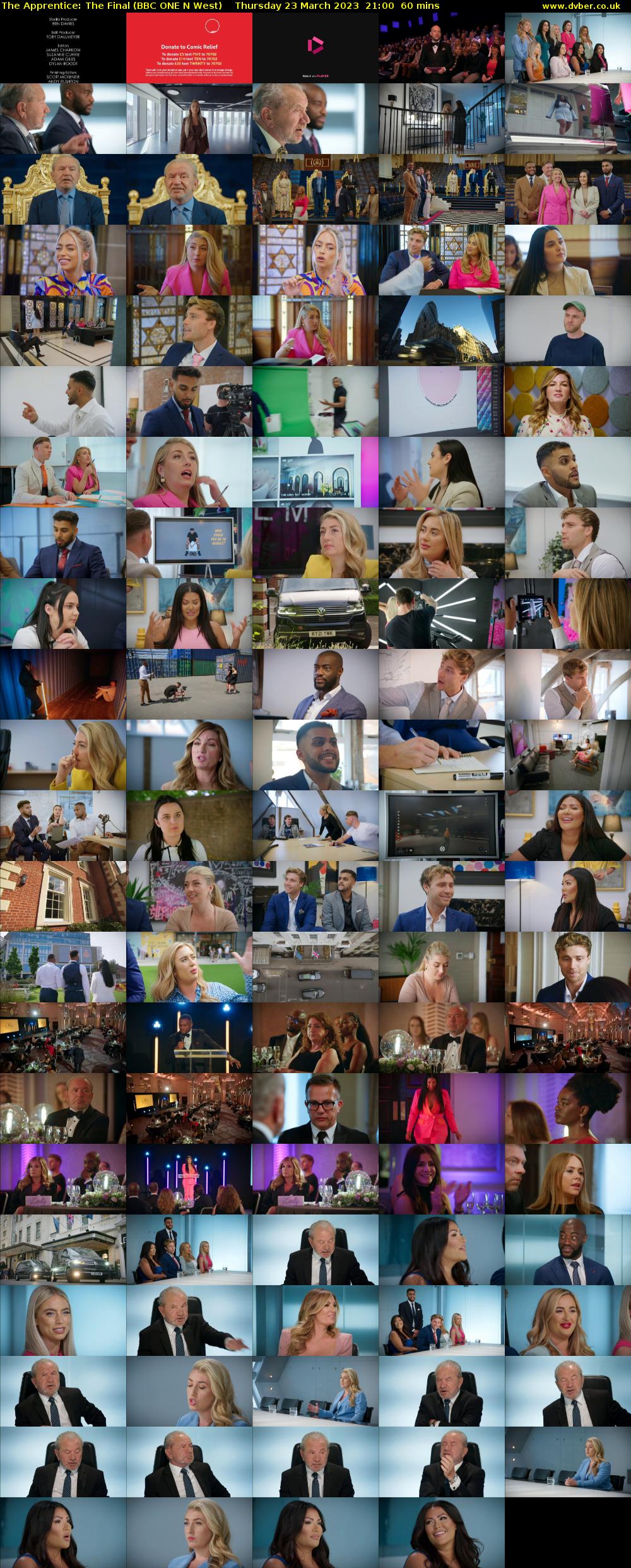 The Apprentice: The Final (BBC ONE N West) Thursday 23 March 2023 21:00 - 22:00