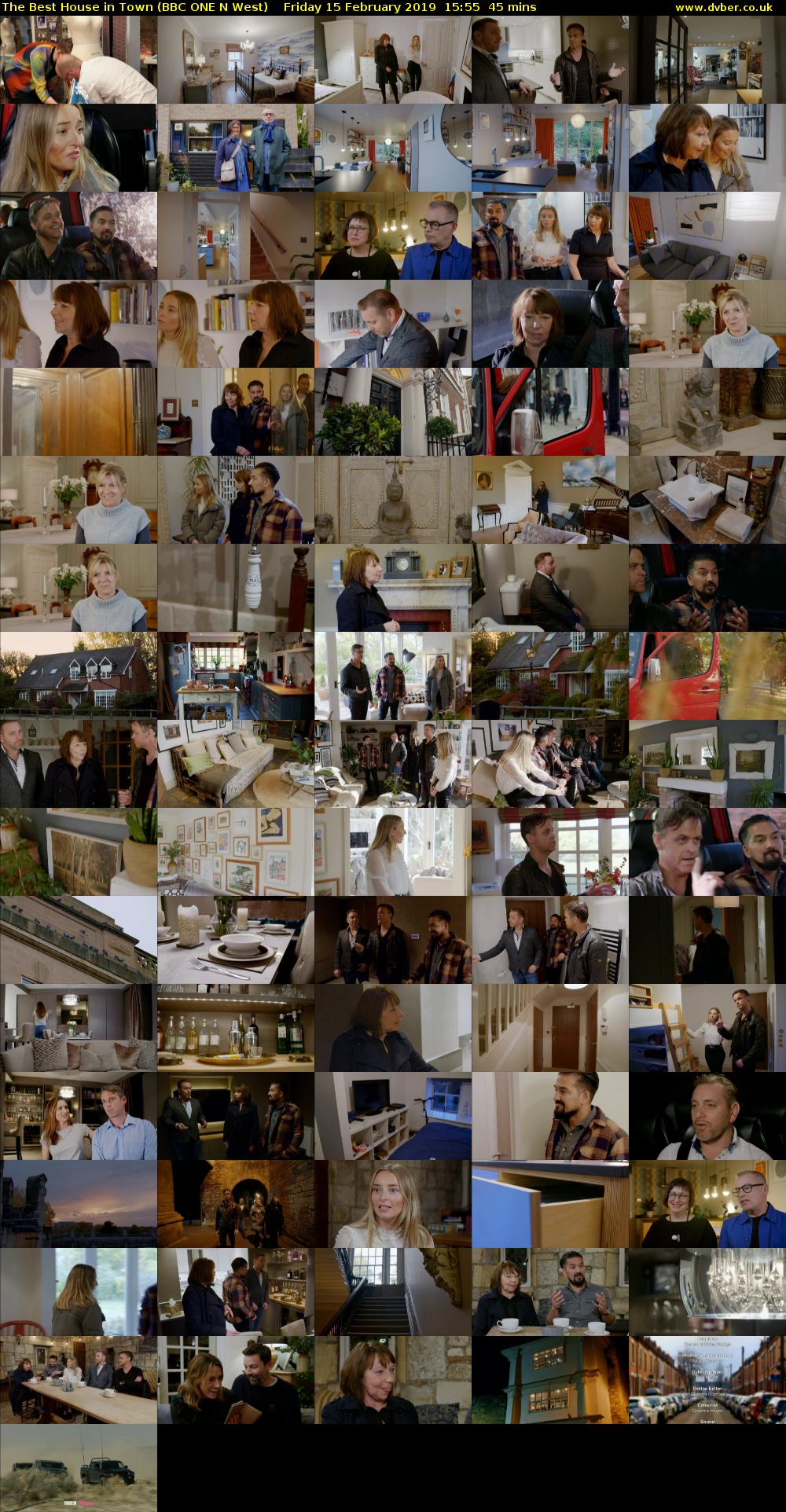 The Best House in Town (BBC ONE N West) Friday 15 February 2019 15:55 - 16:40