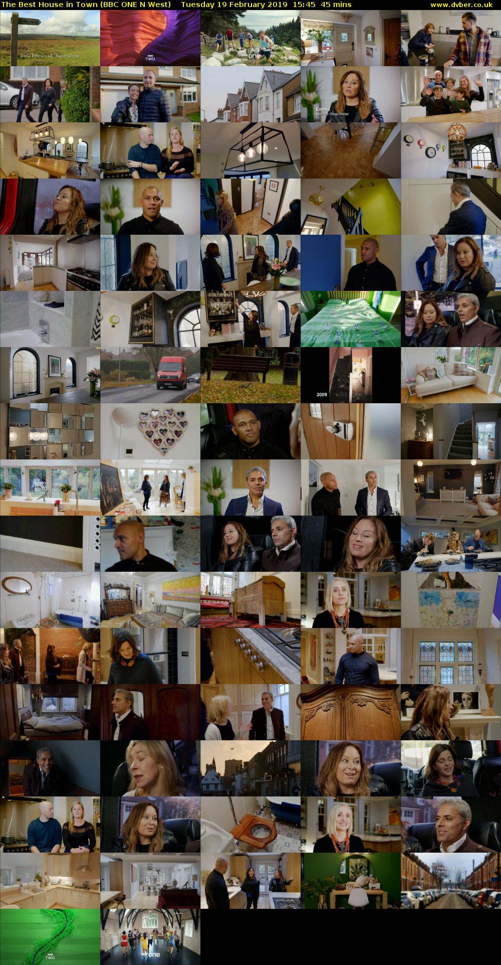 The Best House in Town (BBC ONE N West) Tuesday 19 February 2019 15:45 - 16:30