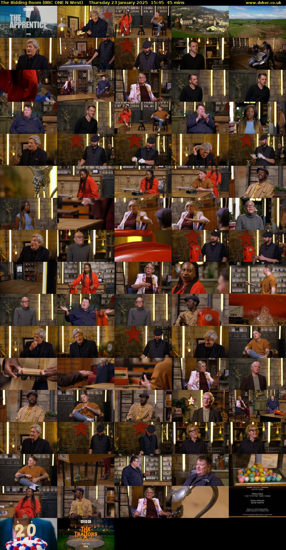 The Bidding Room (BBC ONE N West) Thursday 23 January 2025 15:45 - 16:30