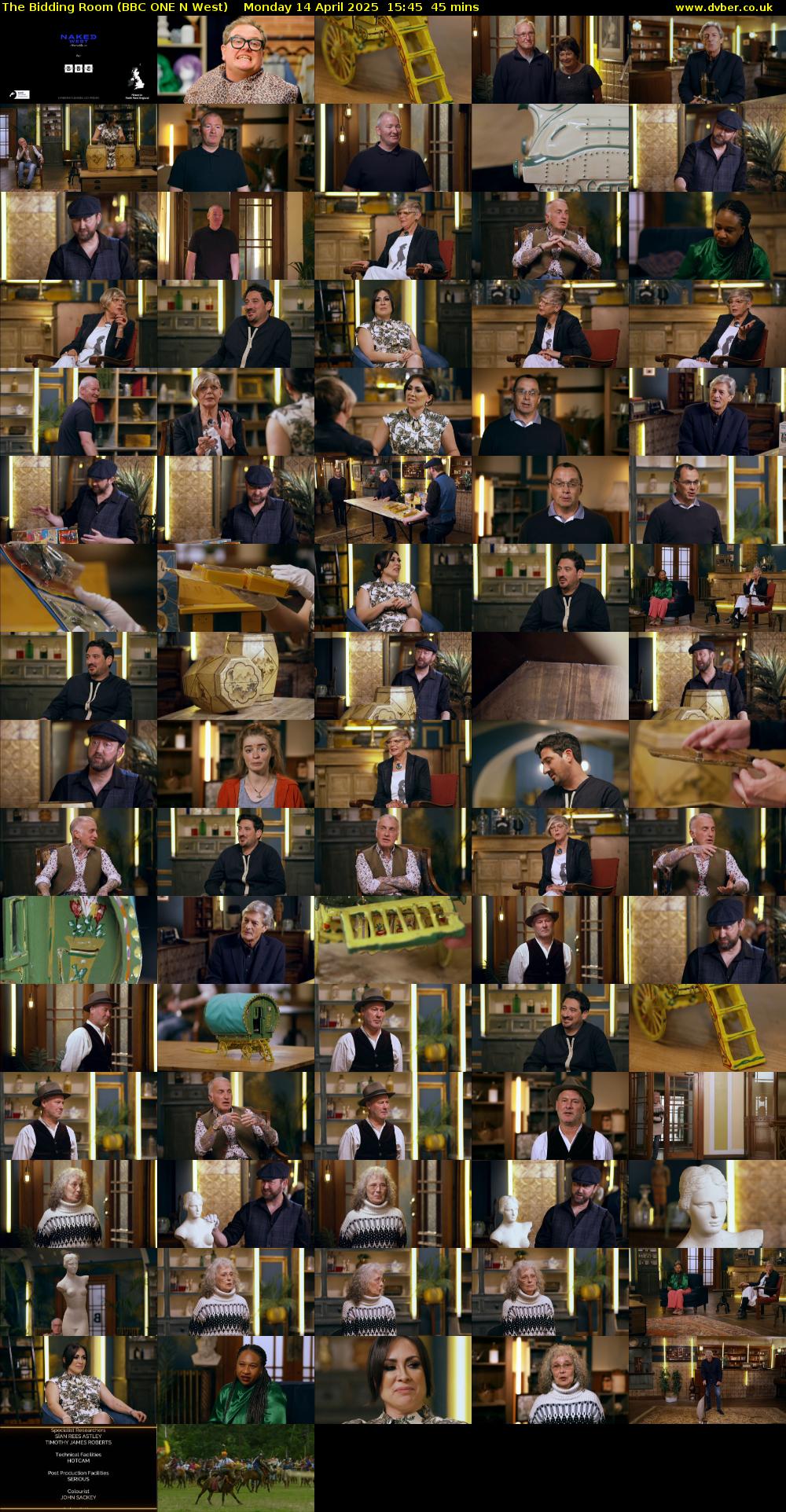 The Bidding Room (BBC ONE N West) Monday 14 April 2025 15:45 - 16:30