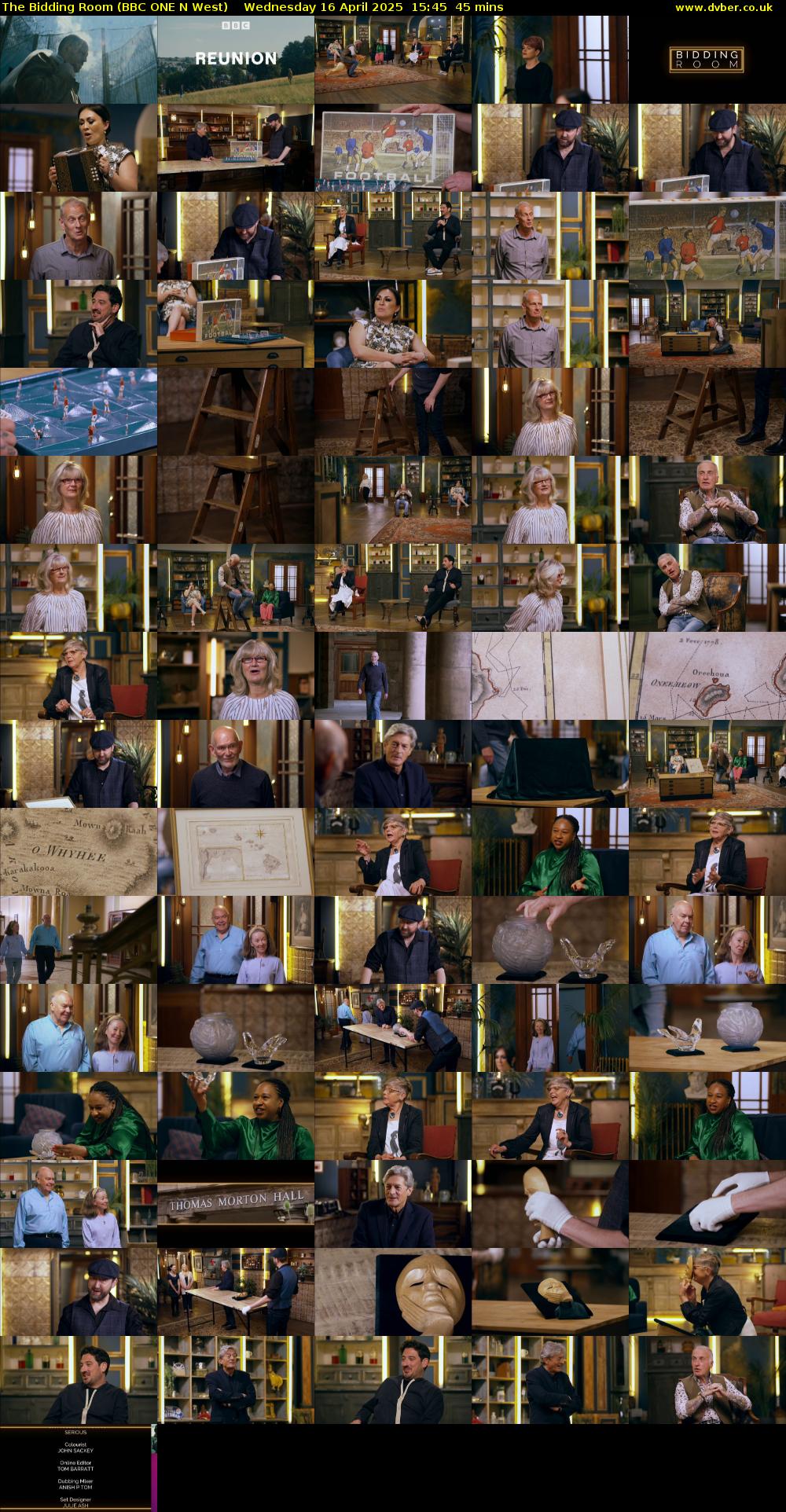 The Bidding Room (BBC ONE N West) Wednesday 16 April 2025 15:45 - 16:30