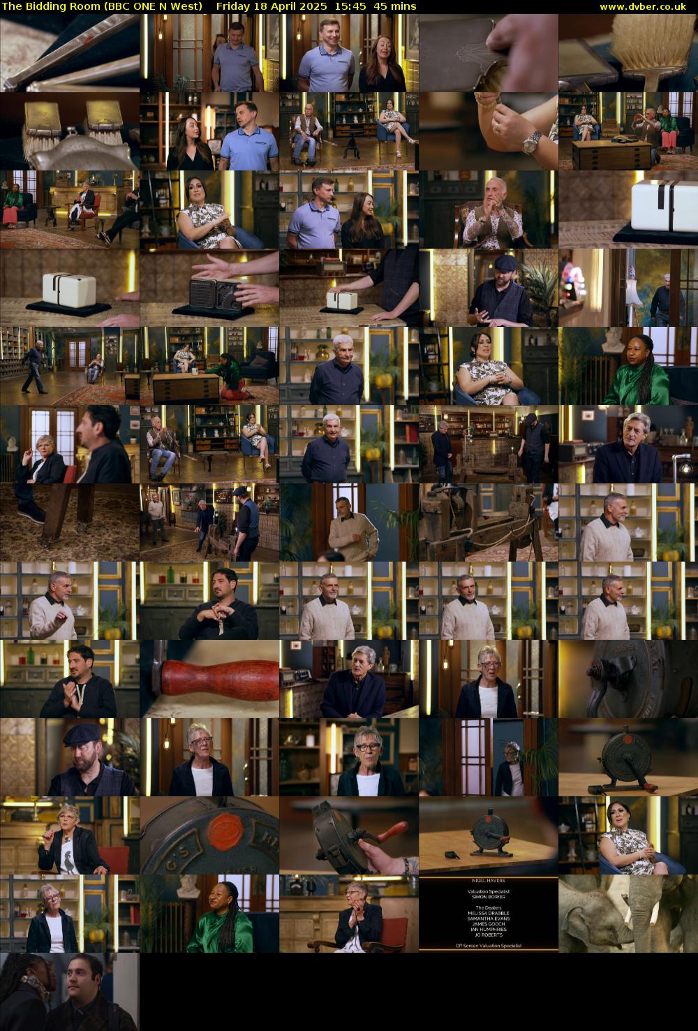 The Bidding Room (BBC ONE N West) Friday 18 April 2025 15:45 - 16:30