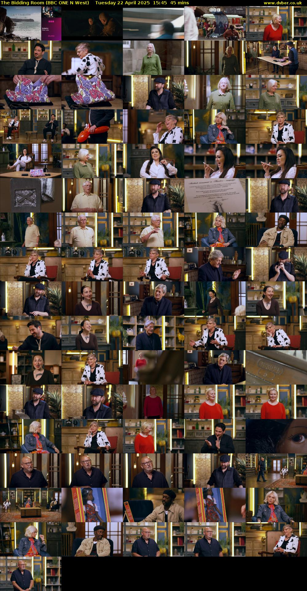 The Bidding Room (BBC ONE N West) Tuesday 22 April 2025 15:45 - 16:30