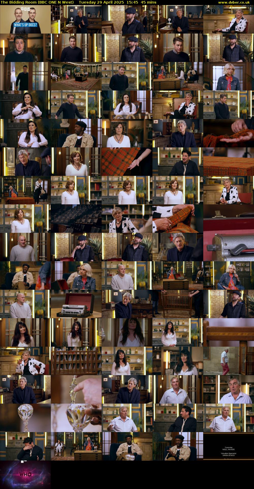 The Bidding Room (BBC ONE N West) Tuesday 29 April 2025 15:45 - 16:30