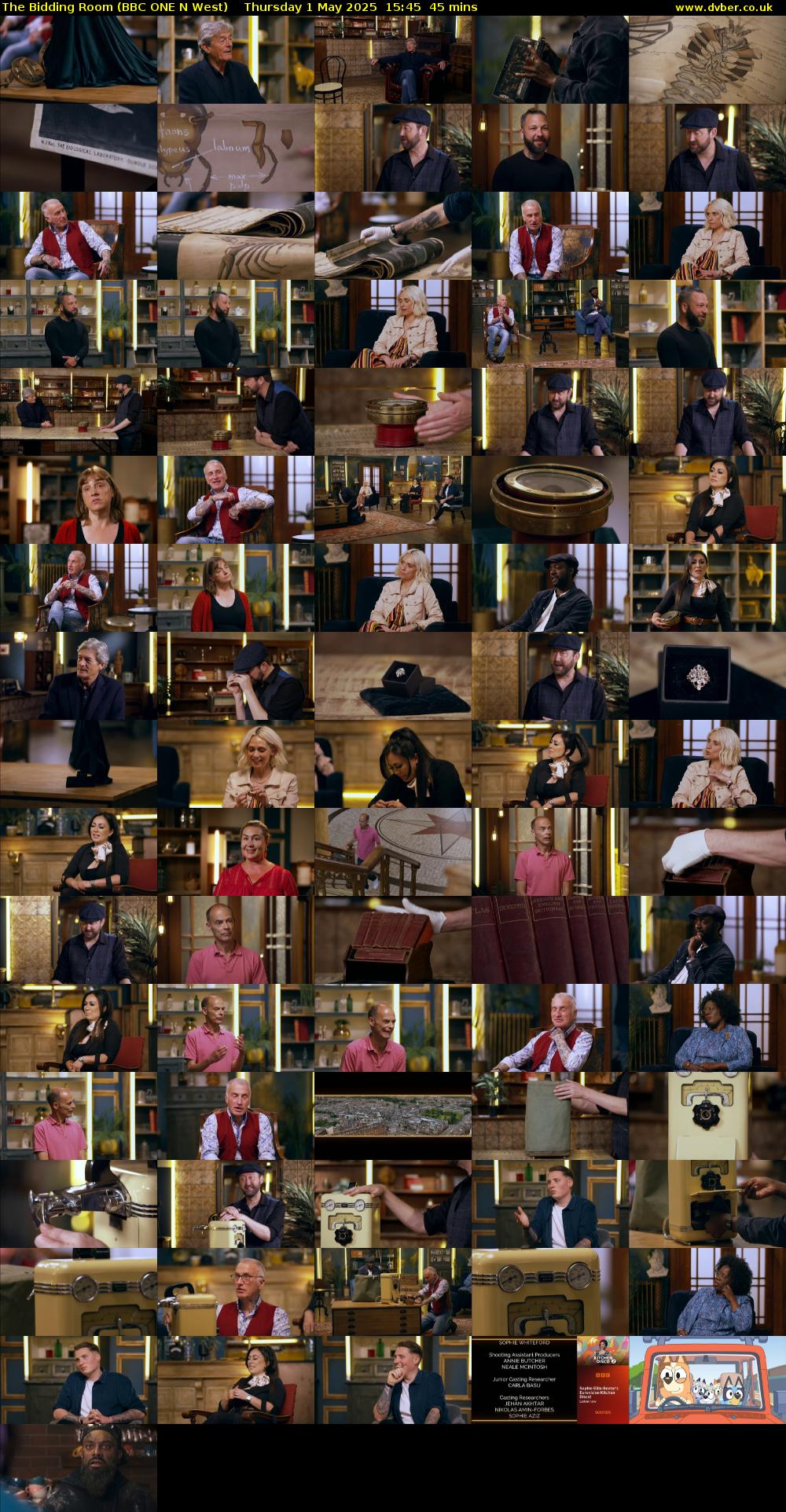 The Bidding Room (BBC ONE N West) Thursday 1 May 2025 15:45 - 16:30