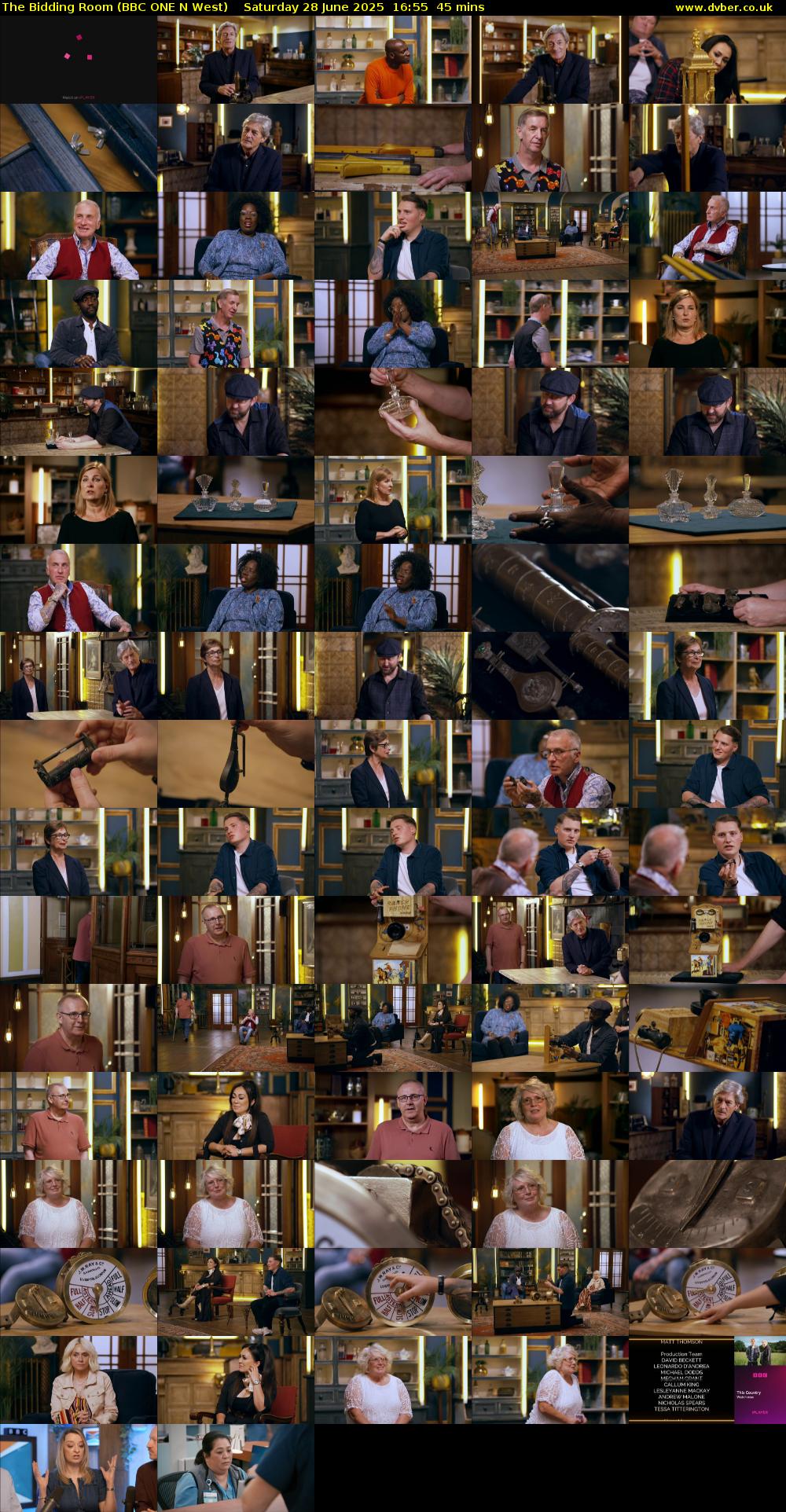The Bidding Room (BBC ONE N West) Saturday 28 June 2025 16:55 - 17:40