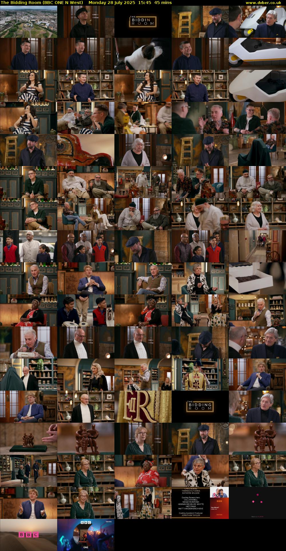 The Bidding Room (BBC ONE N West) Monday 28 July 2025 15:45 - 16:30