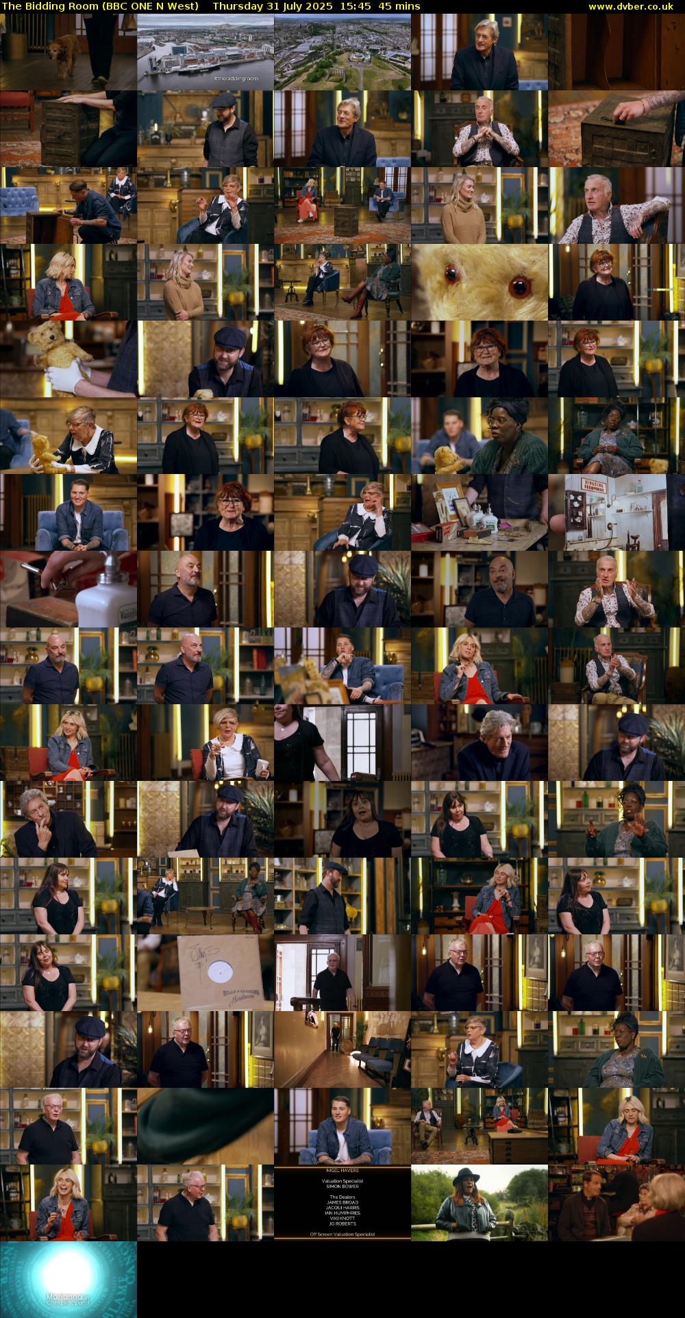 The Bidding Room (BBC ONE N West) Thursday 31 July 2025 15:45 - 16:30