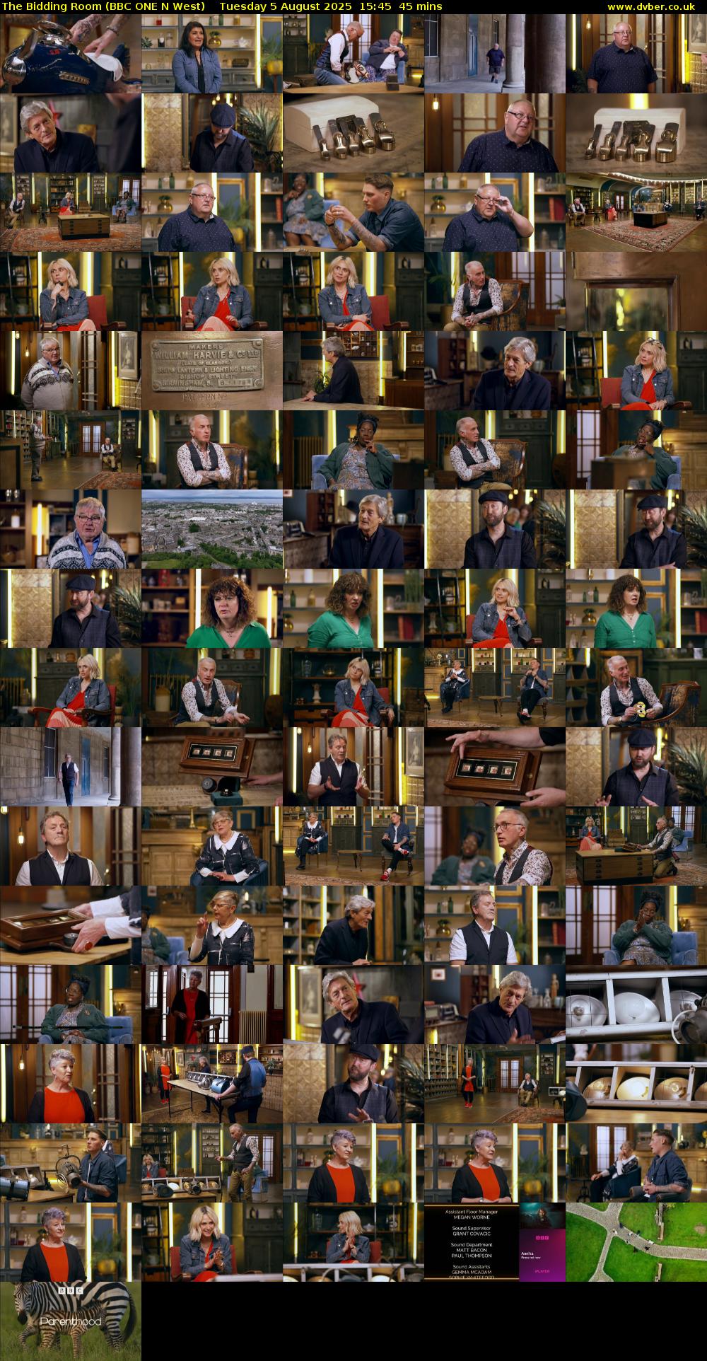 The Bidding Room (BBC ONE N West) Tuesday 5 August 2025 15:45 - 16:30