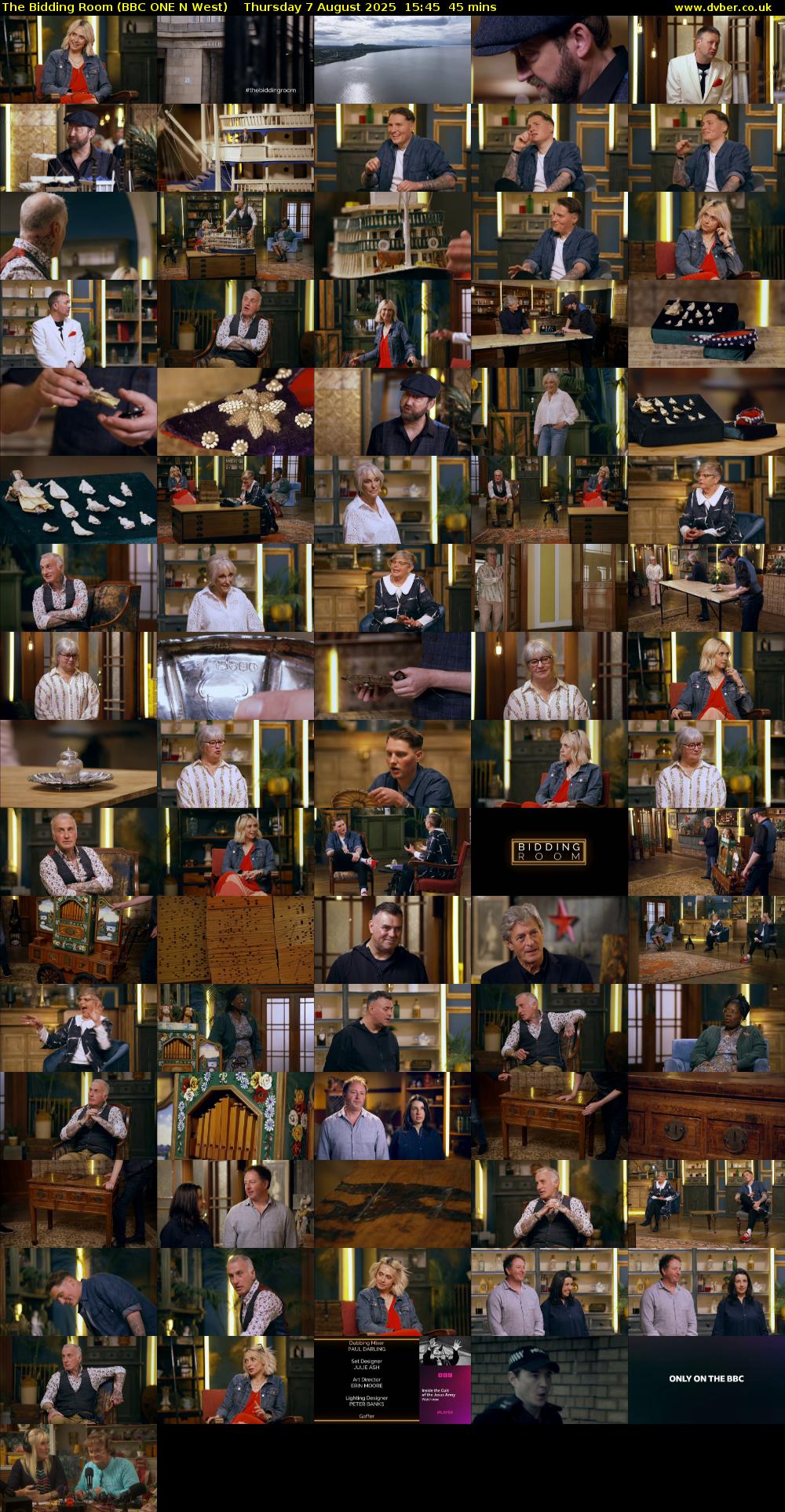 The Bidding Room (BBC ONE N West) Thursday 7 August 2025 15:45 - 16:30