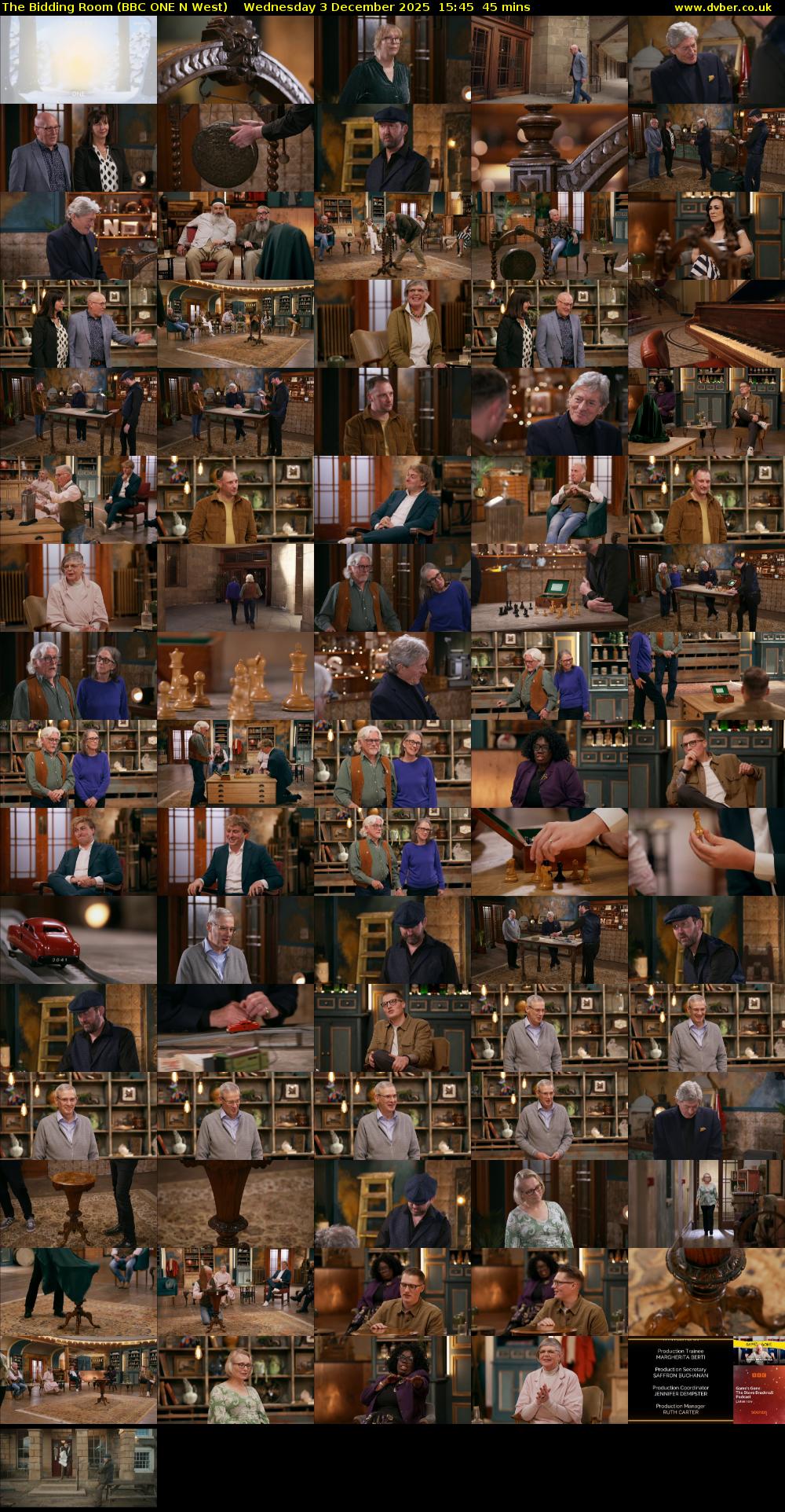 The Bidding Room (BBC ONE N West) Wednesday 3 December 2025 15:45 - 16:30