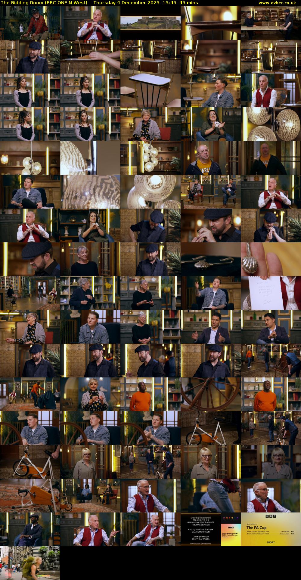 The Bidding Room (BBC ONE N West) Thursday 4 December 2025 15:45 - 16:30