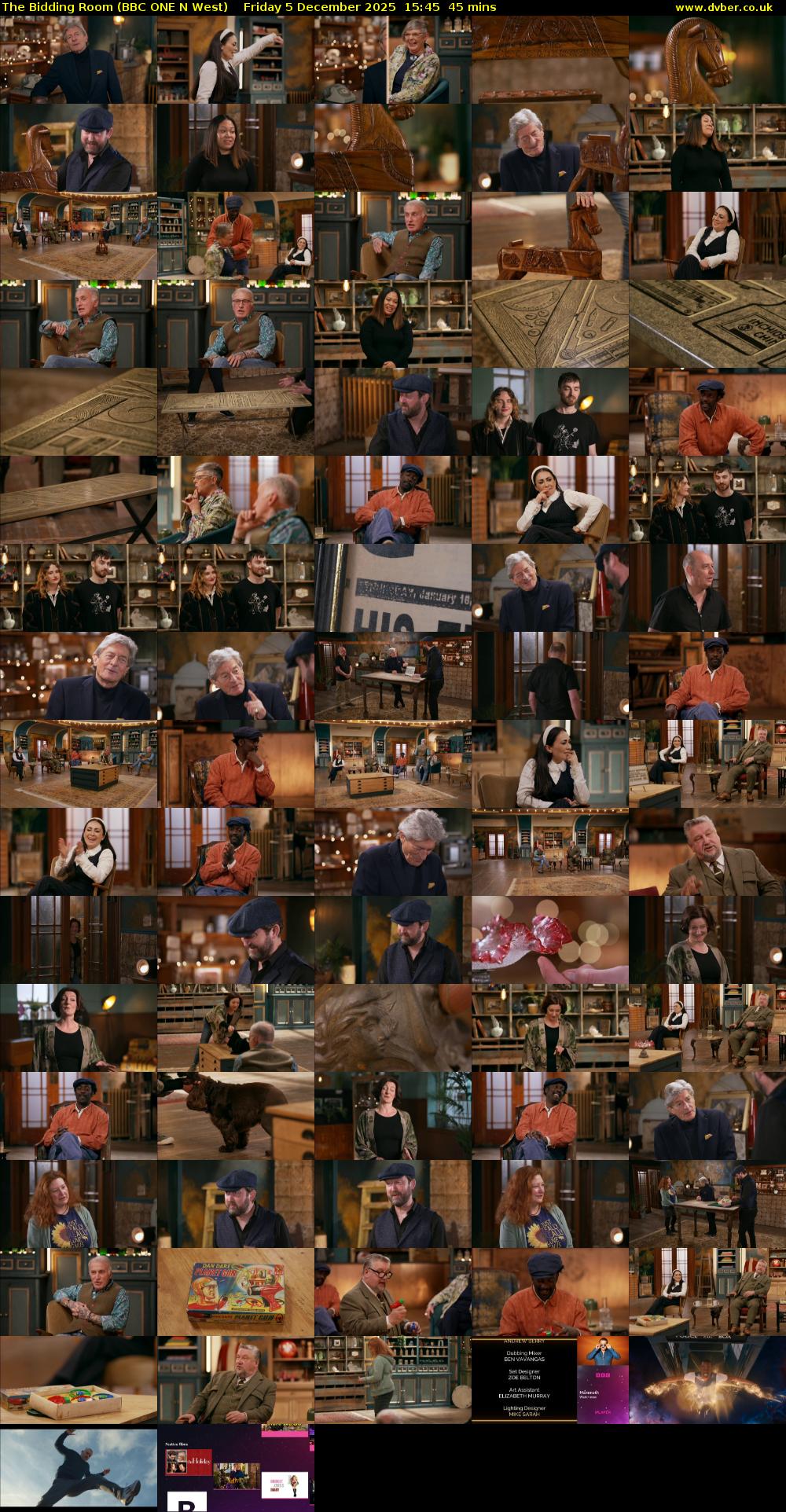 The Bidding Room (BBC ONE N West) Friday 5 December 2025 15:45 - 16:30