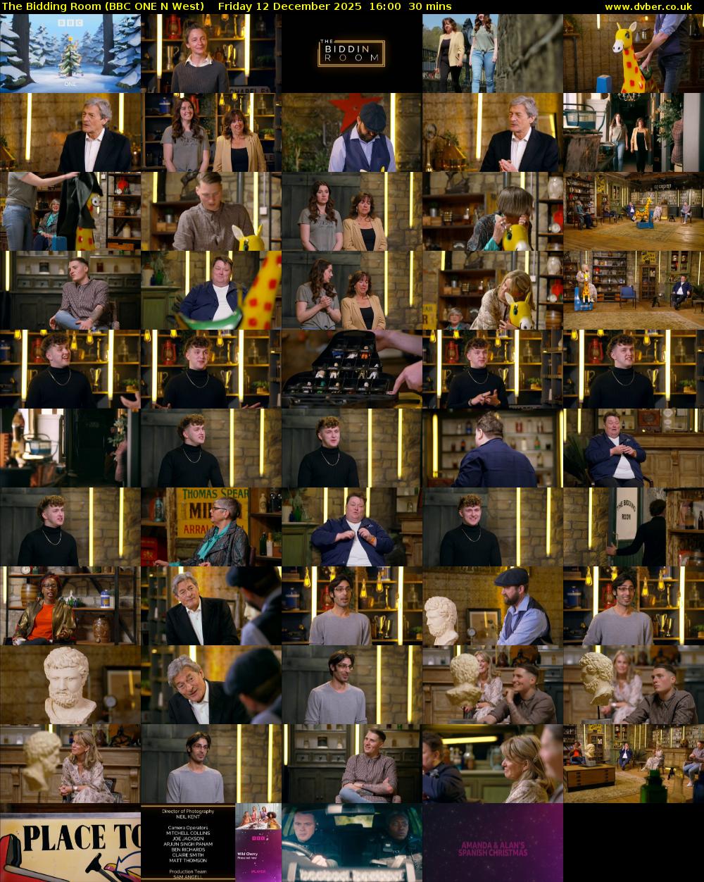 The Bidding Room (BBC ONE N West) Friday 12 December 2025 16:00 - 16:30