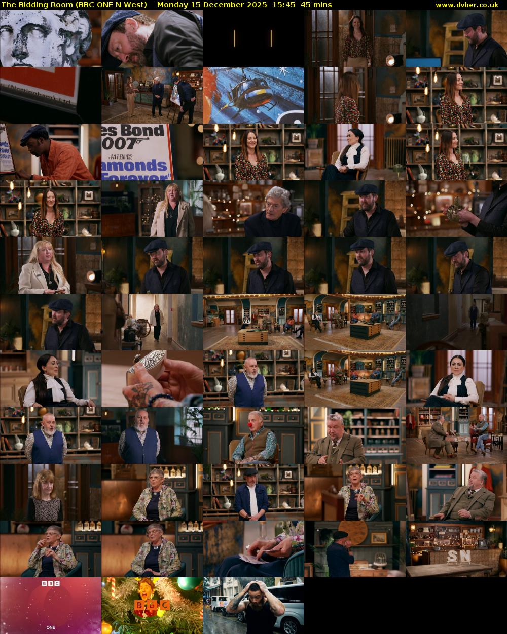 The Bidding Room (BBC ONE N West) Monday 15 December 2025 15:45 - 16:30