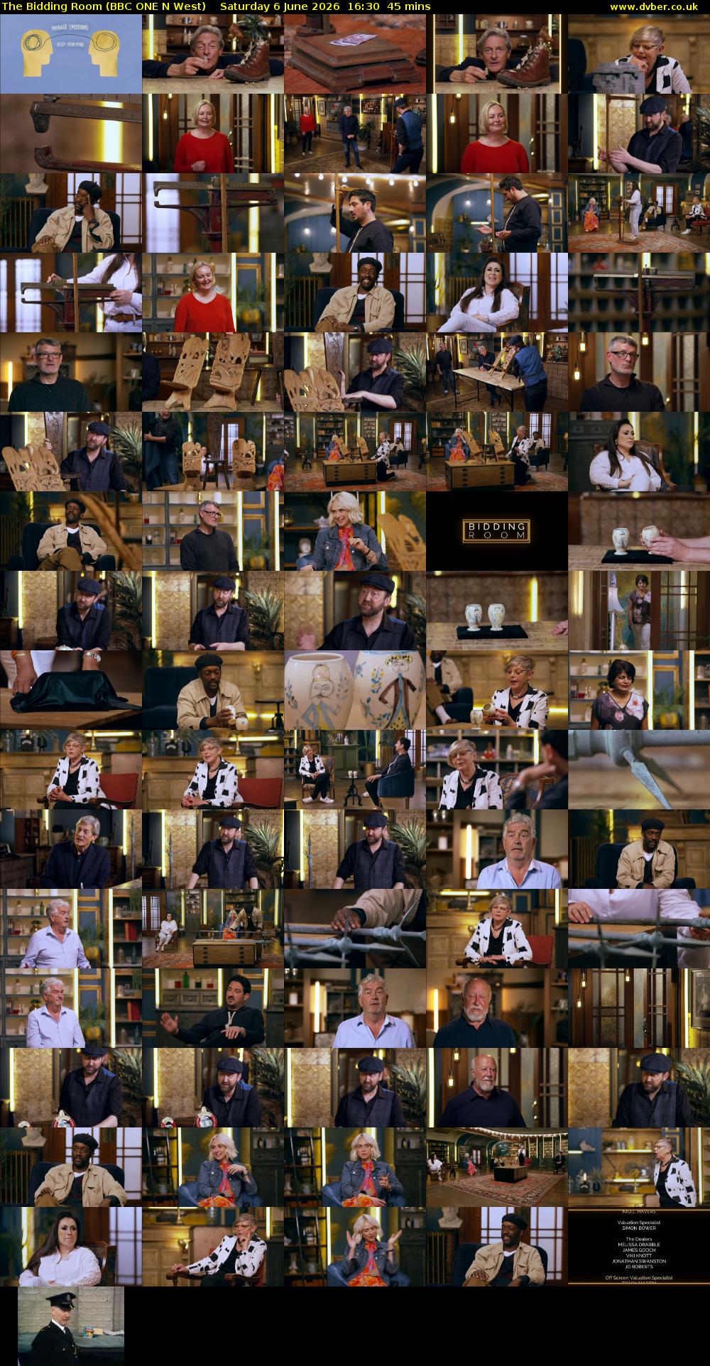 The Bidding Room (BBC ONE N West) Saturday 6 June 2026 16:30 - 17:15