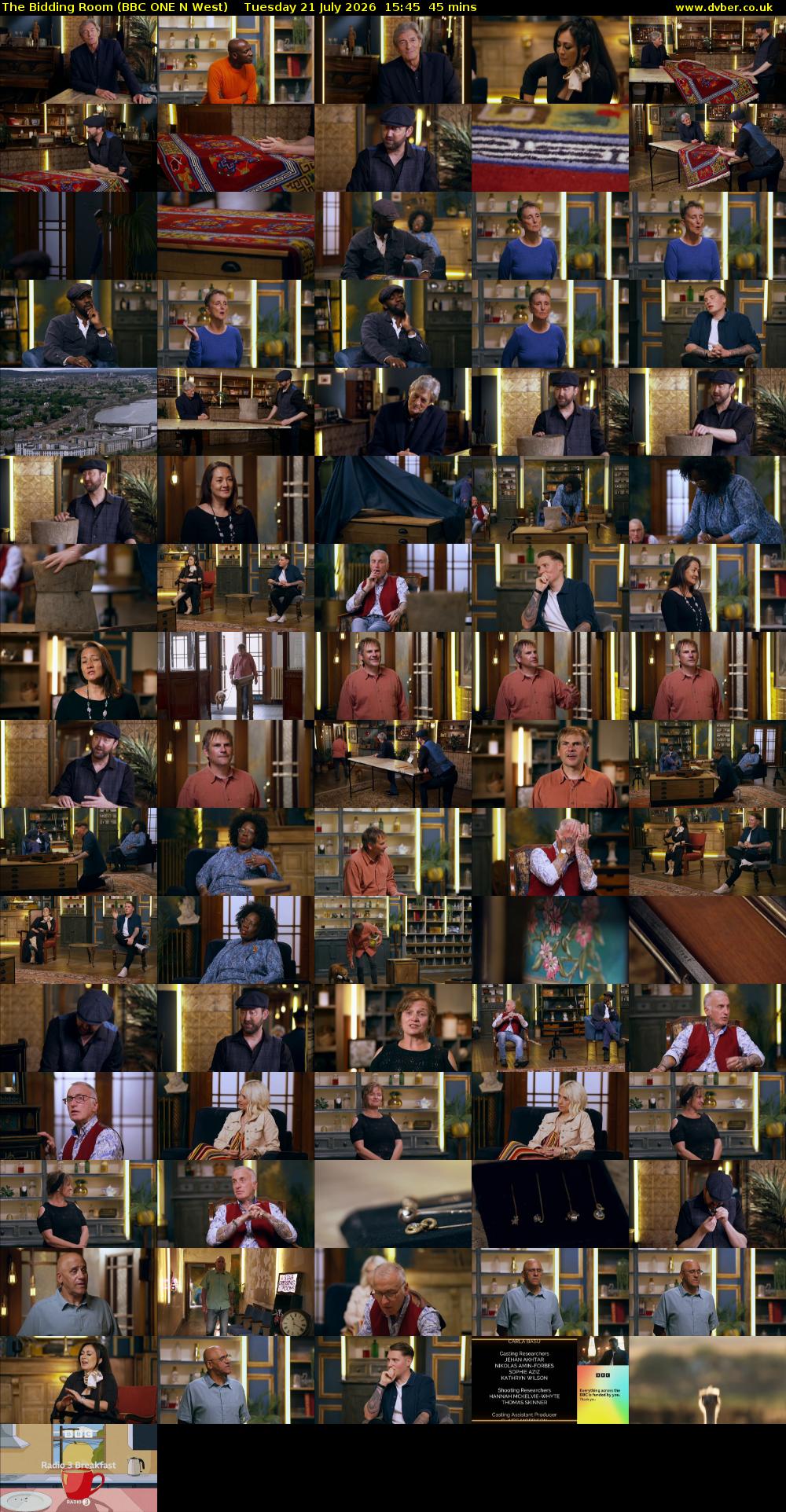 The Bidding Room (BBC ONE N West) Tuesday 21 July 2026 15:45 - 16:30