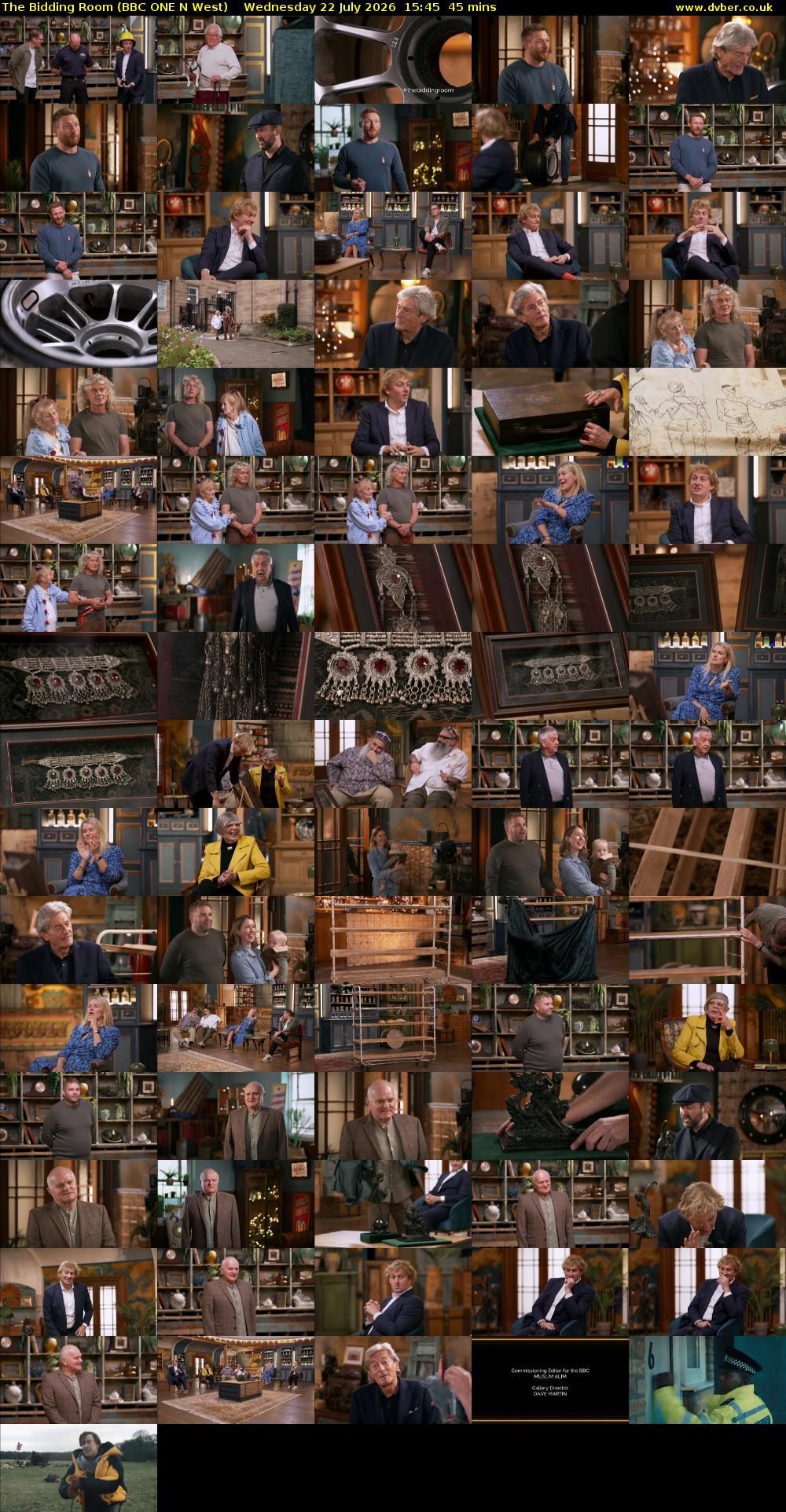 The Bidding Room (BBC ONE N West) Wednesday 22 July 2026 15:45 - 16:30